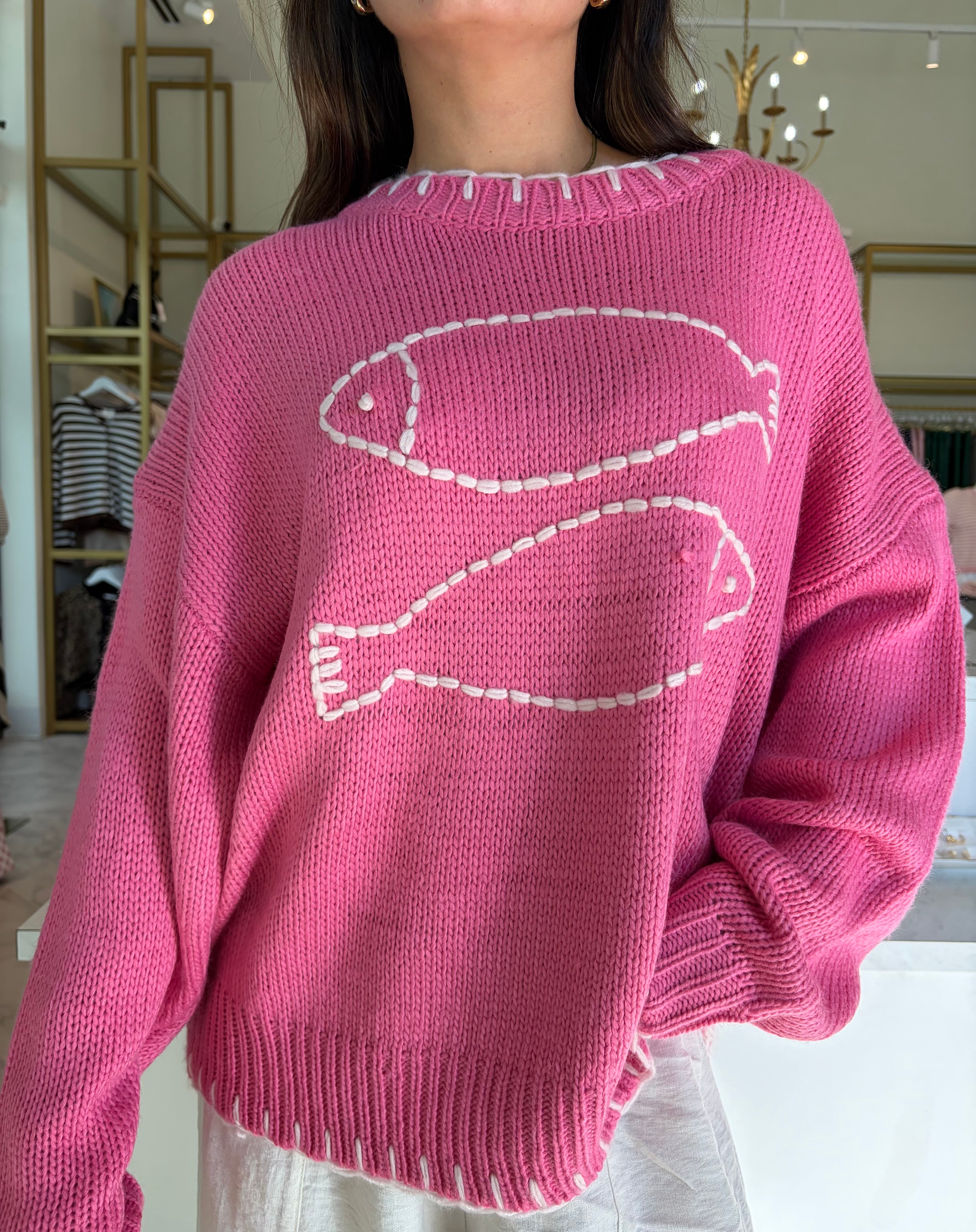 Lakeside Sweater - Pink
