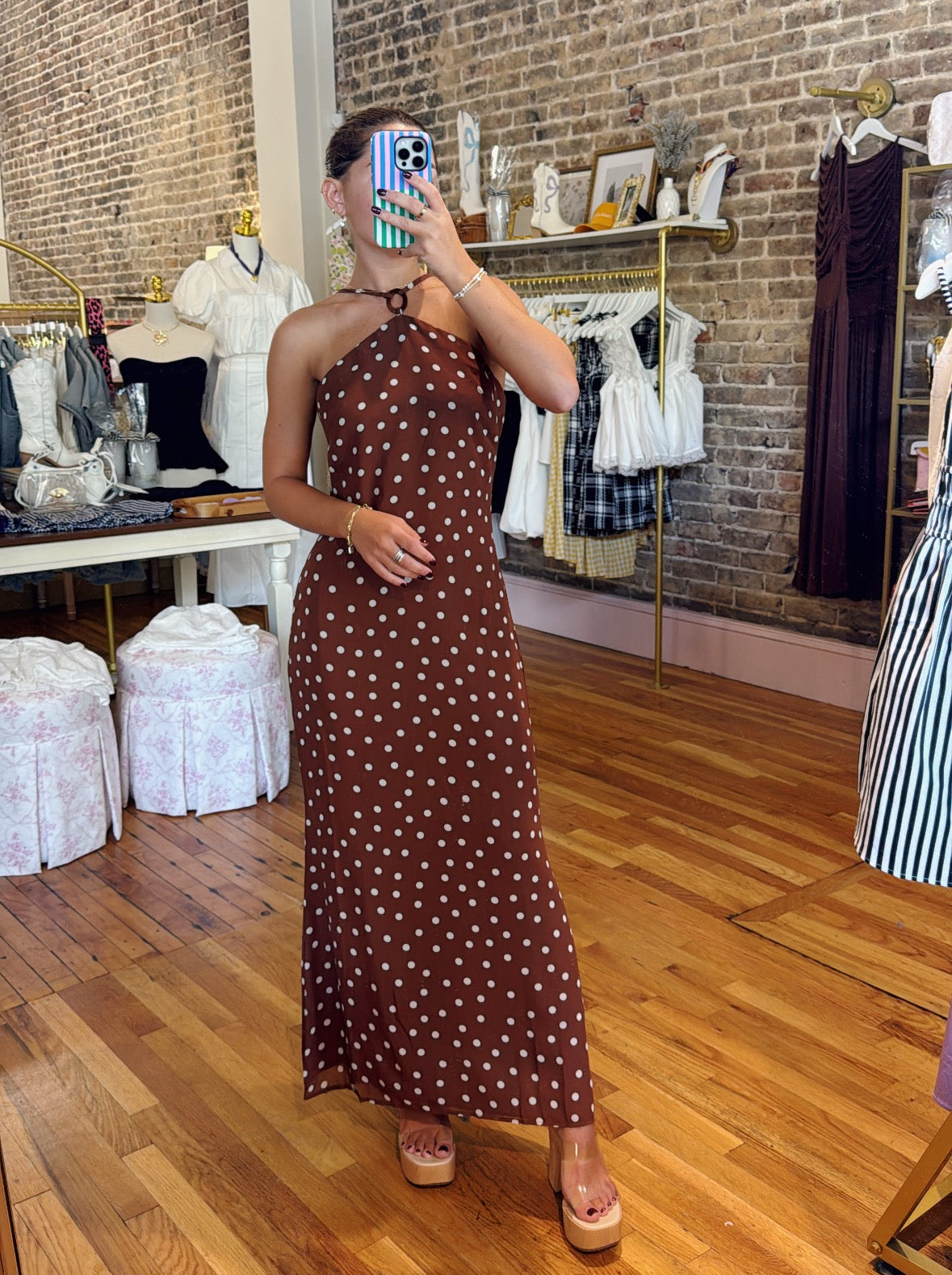 Bellamy Midi Dress - Brown