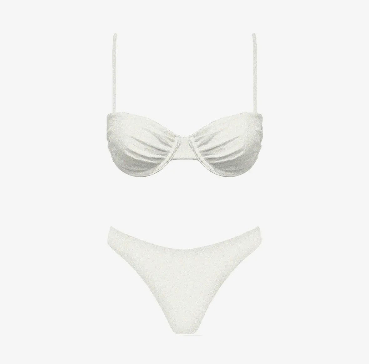 Mako Bikini Set - White Shimmer