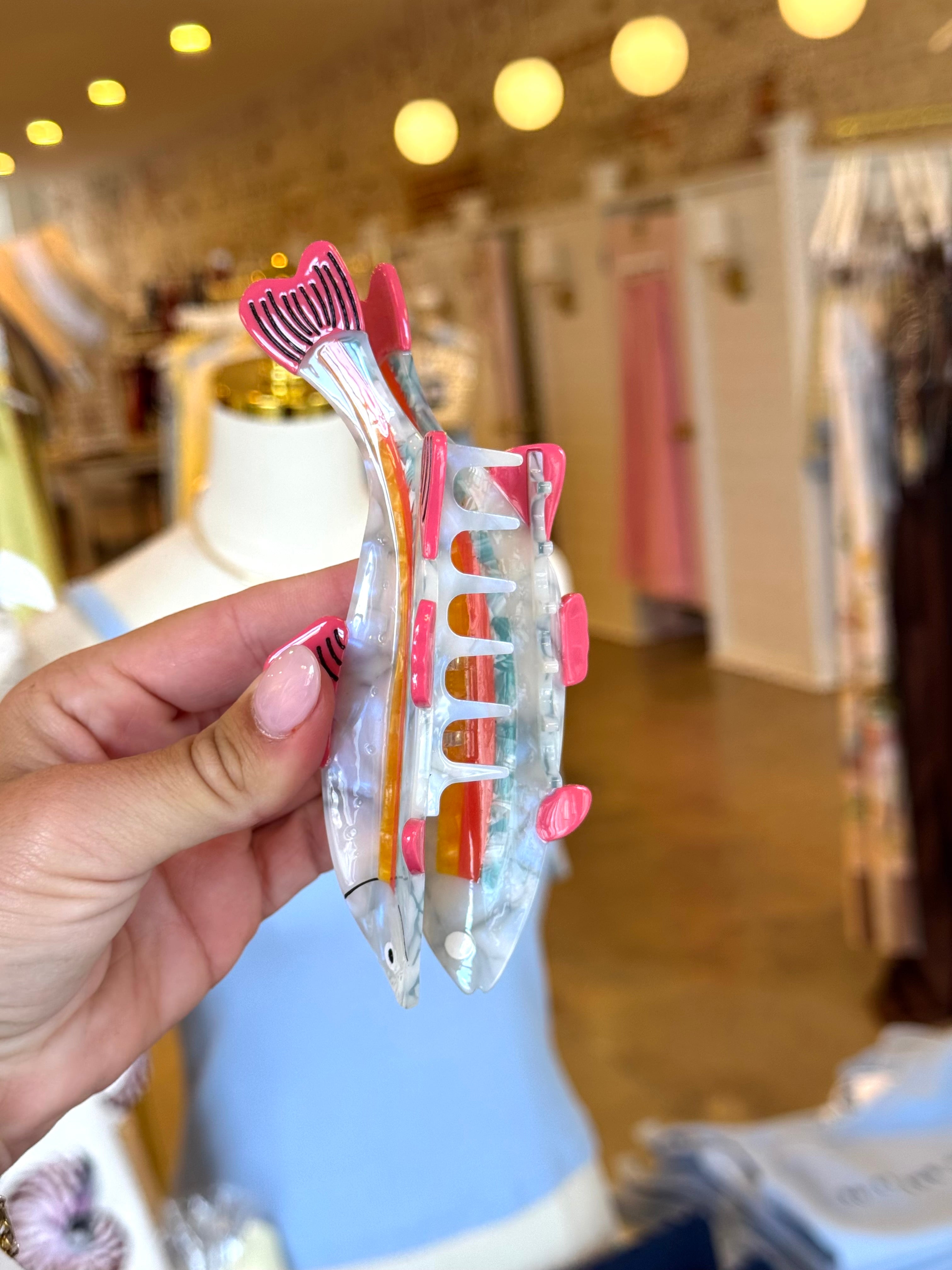 Colorful Fish Hair Claw Clip