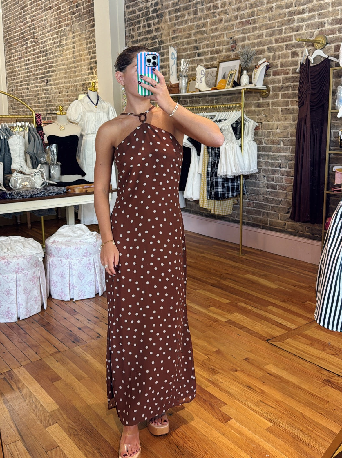Bellamy Midi Dress - Brown