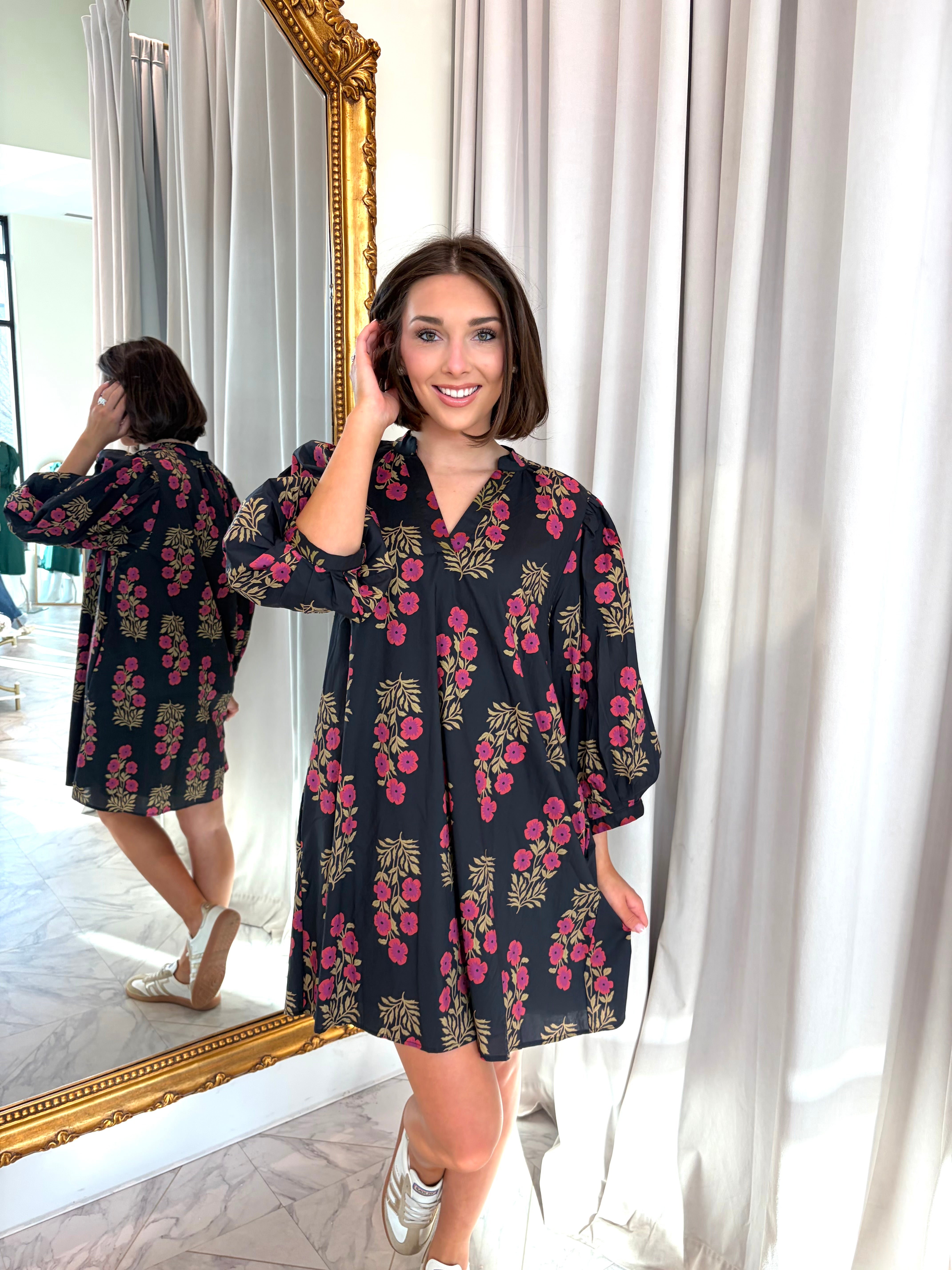 Erin Mini Dress - Black