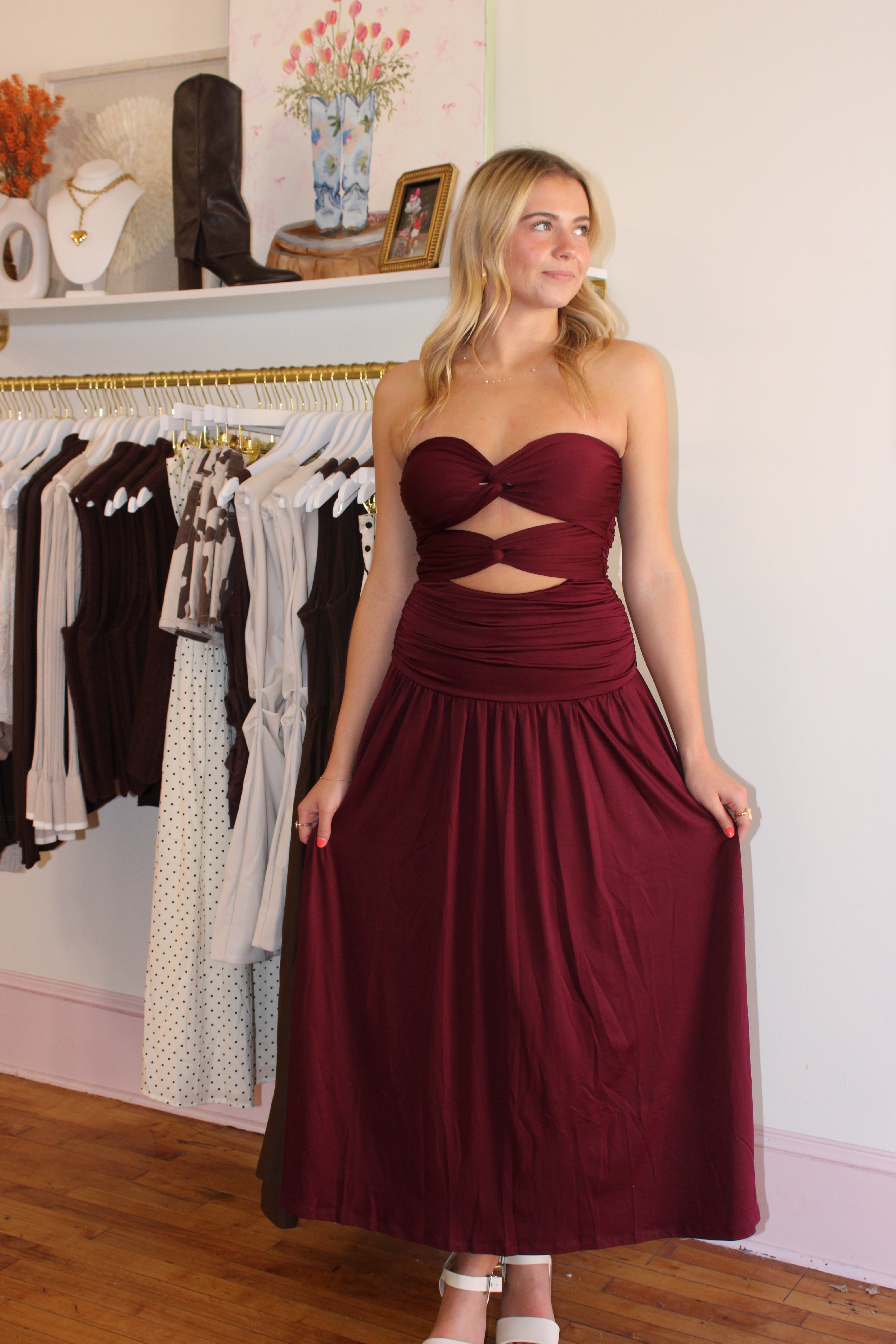 Wilshire Maxi Dress - Wine