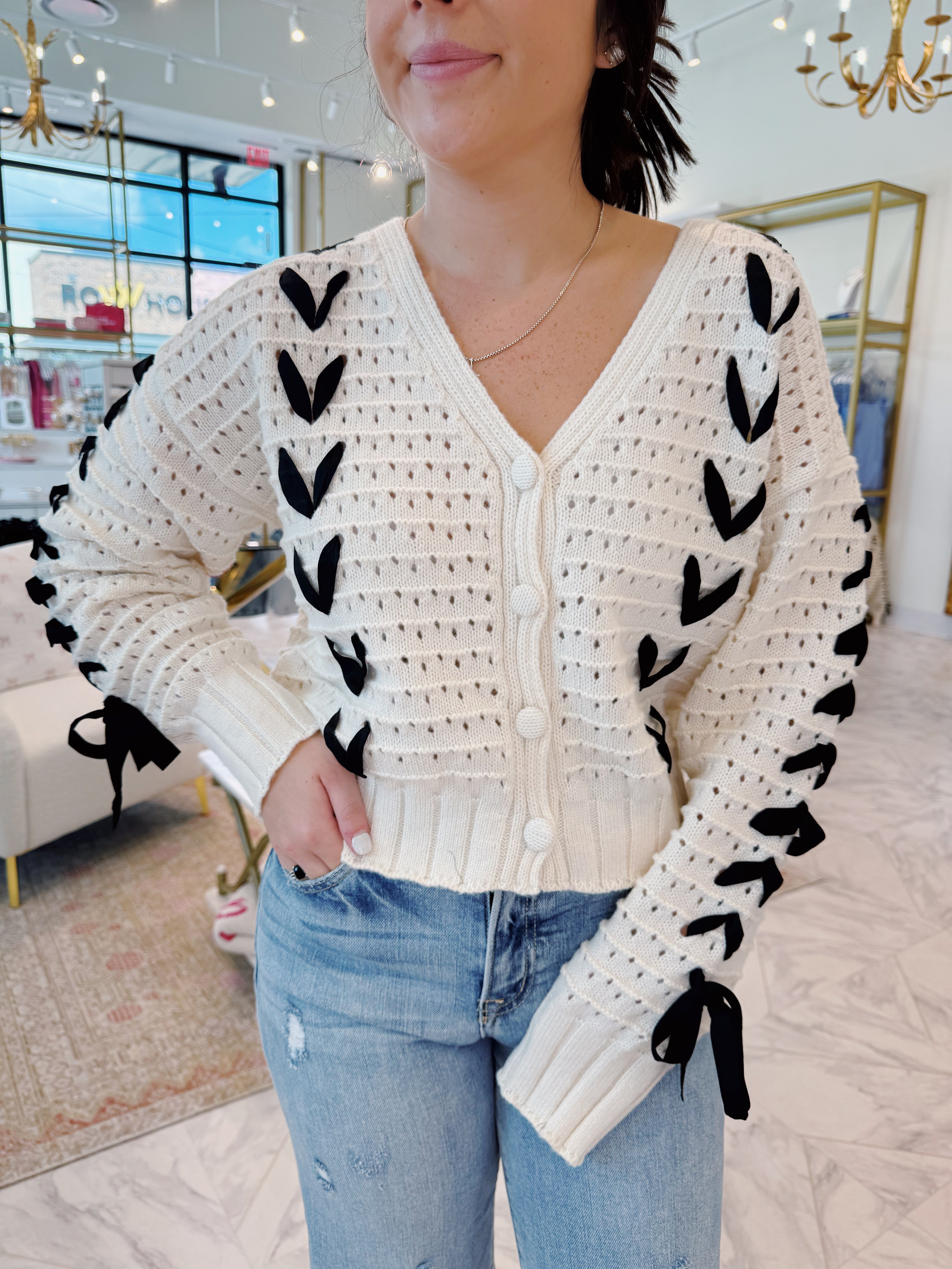 Nellie Sweater Top - Cream