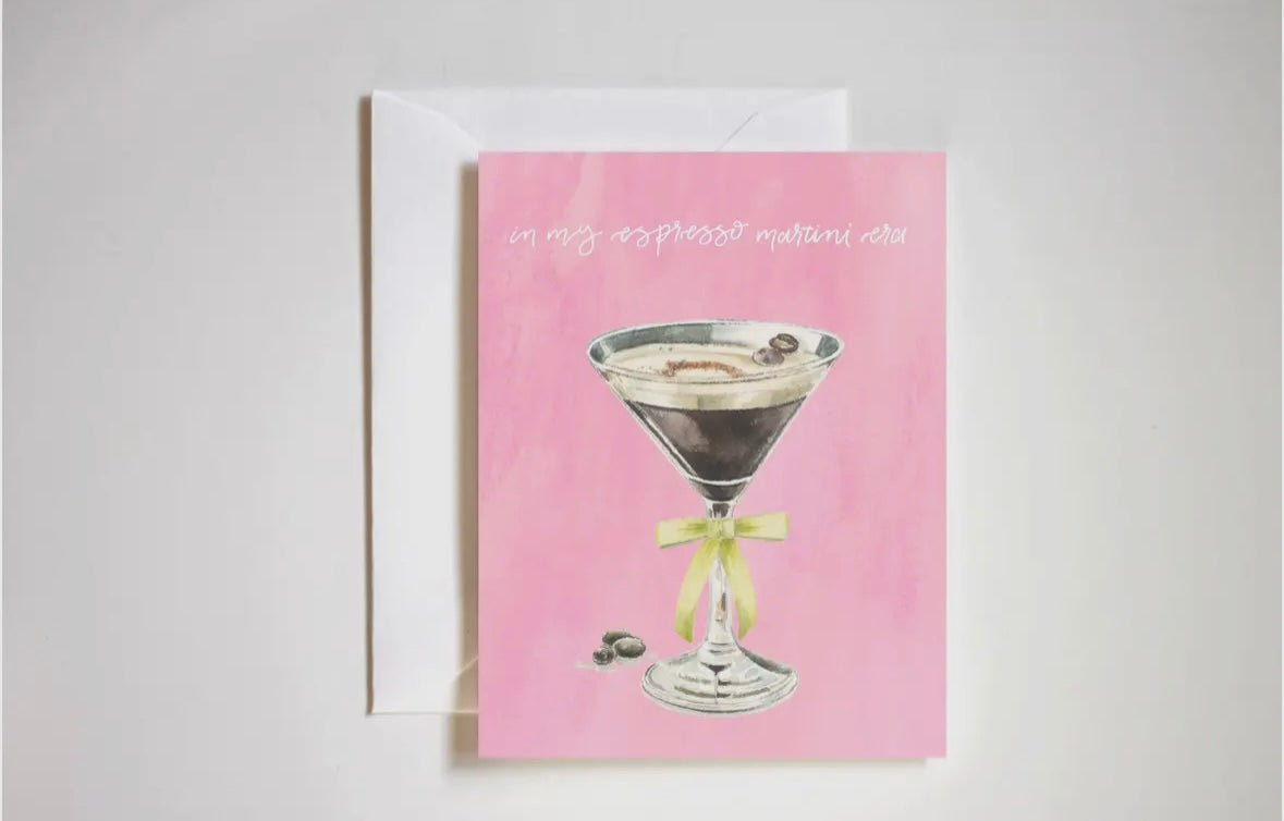 A Tini Bit Older Martini Disco Birthday Greeting Card