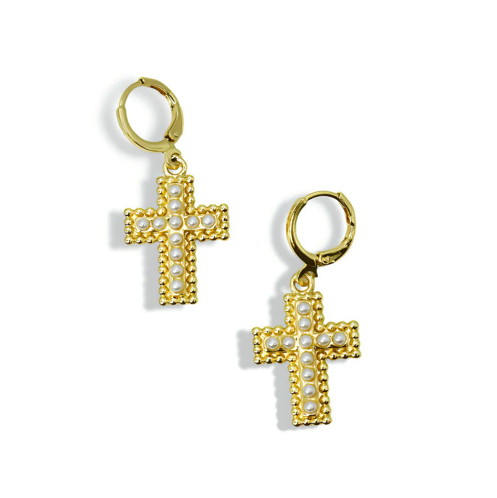 Pendant Cross Earrings