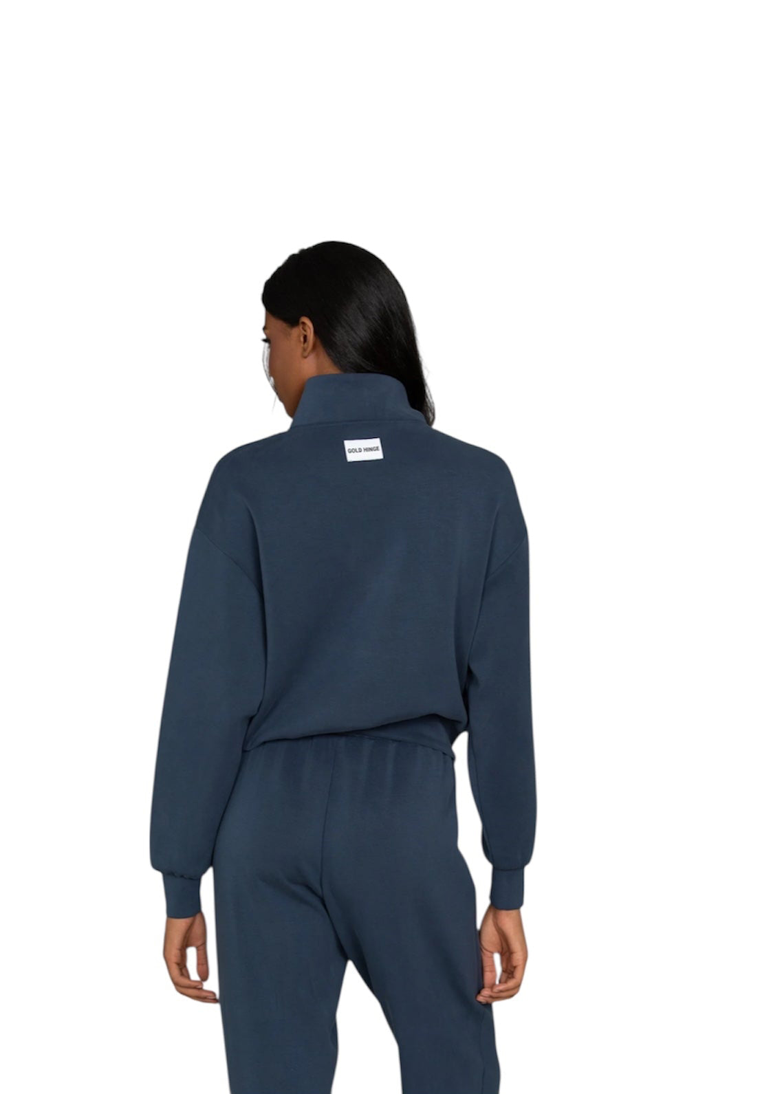 Gold Hinge LuxeSoft Lounge Quarter Zip - Navy