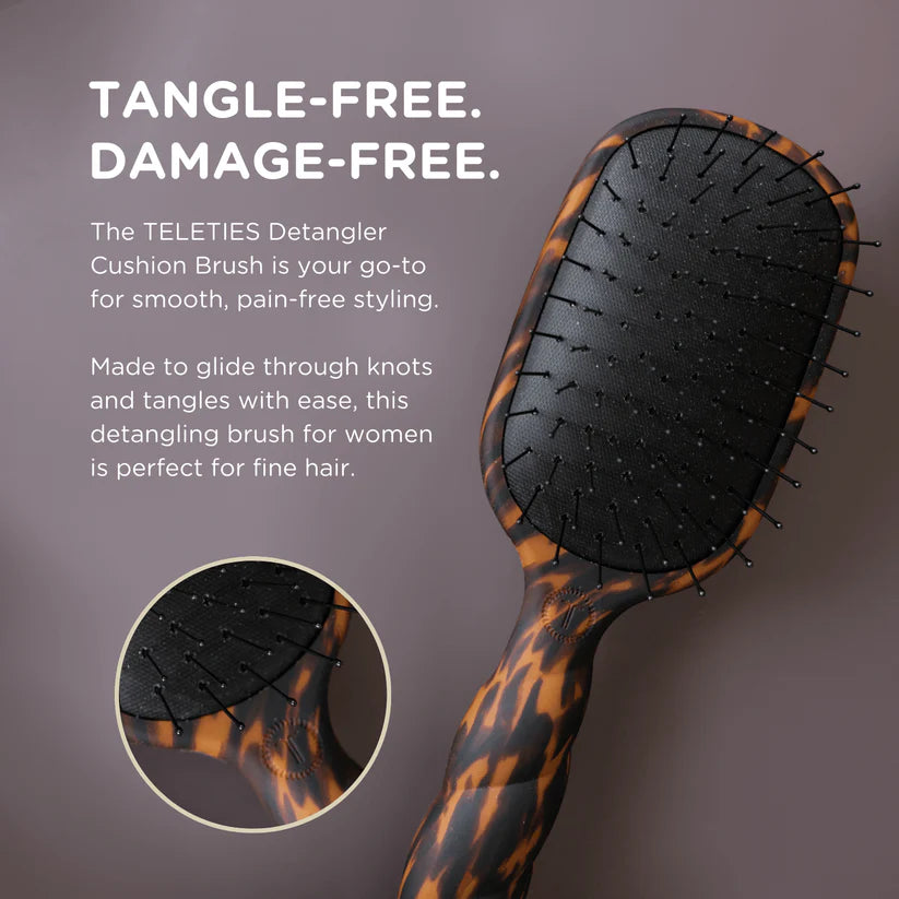 Teleties Detangler Hair Brush – Tortoise