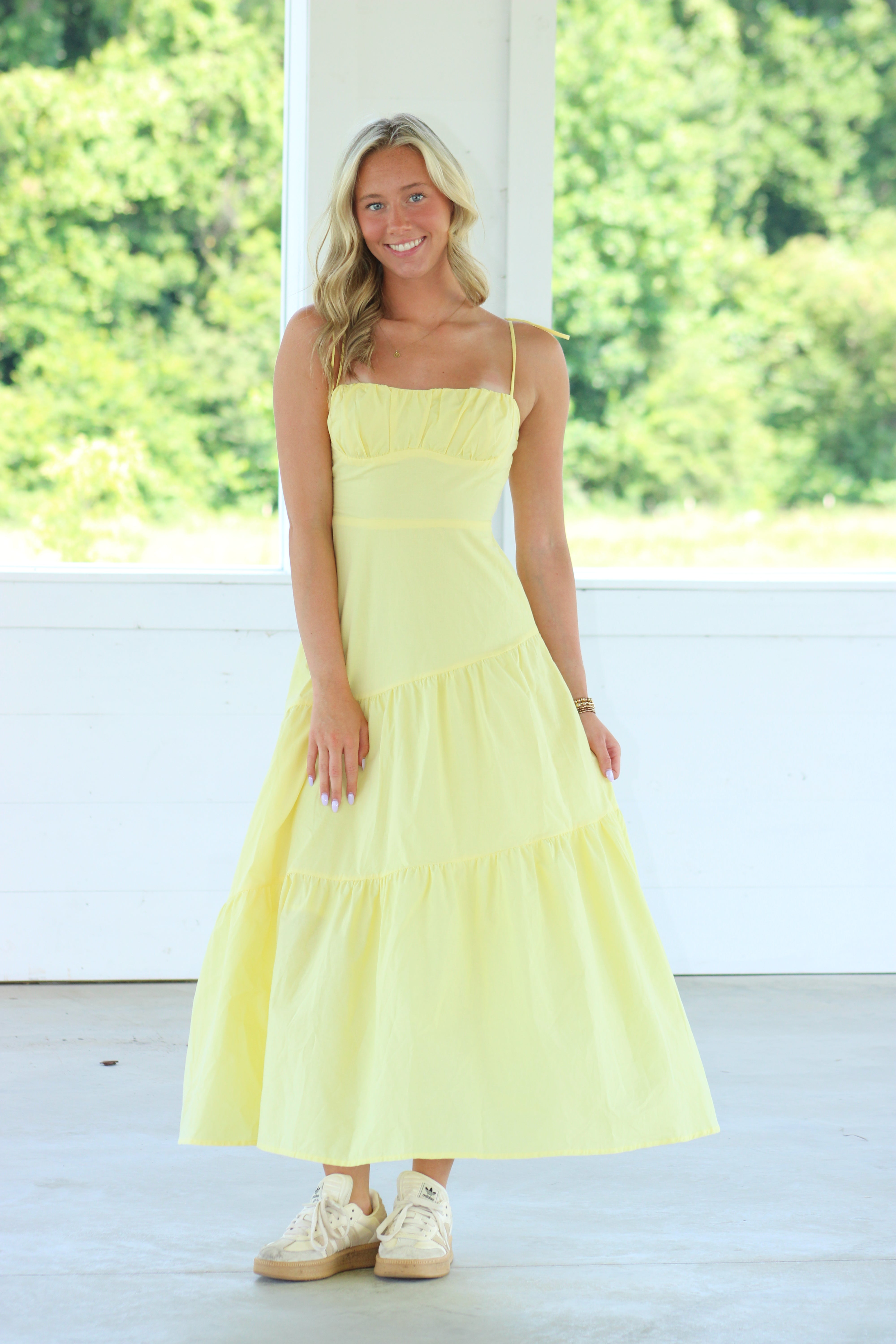 Sunshine State Midi Dress - Lemon