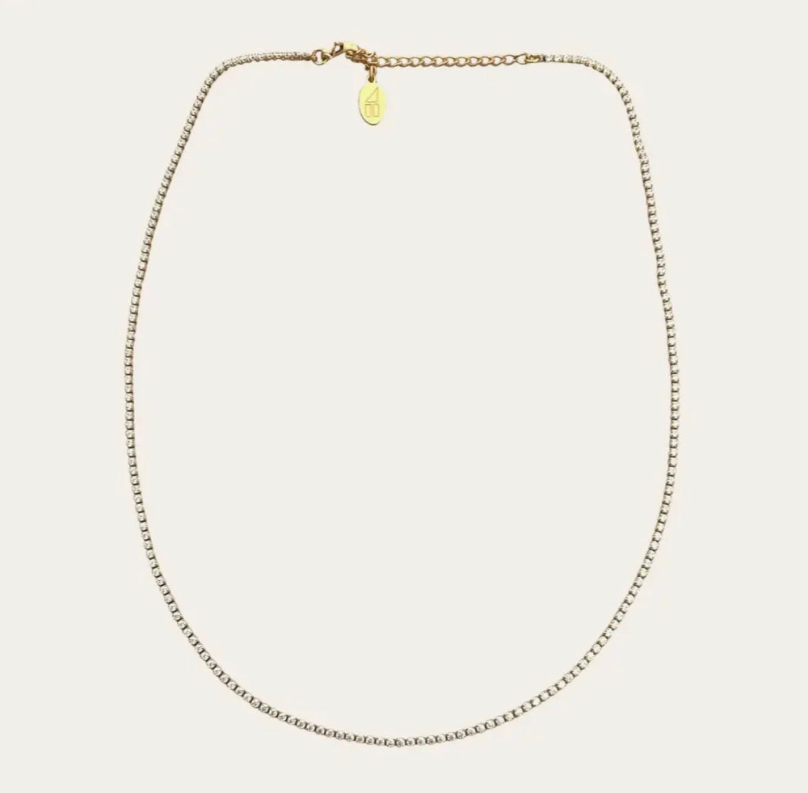 Micro Tennis Necklace- Waterproof