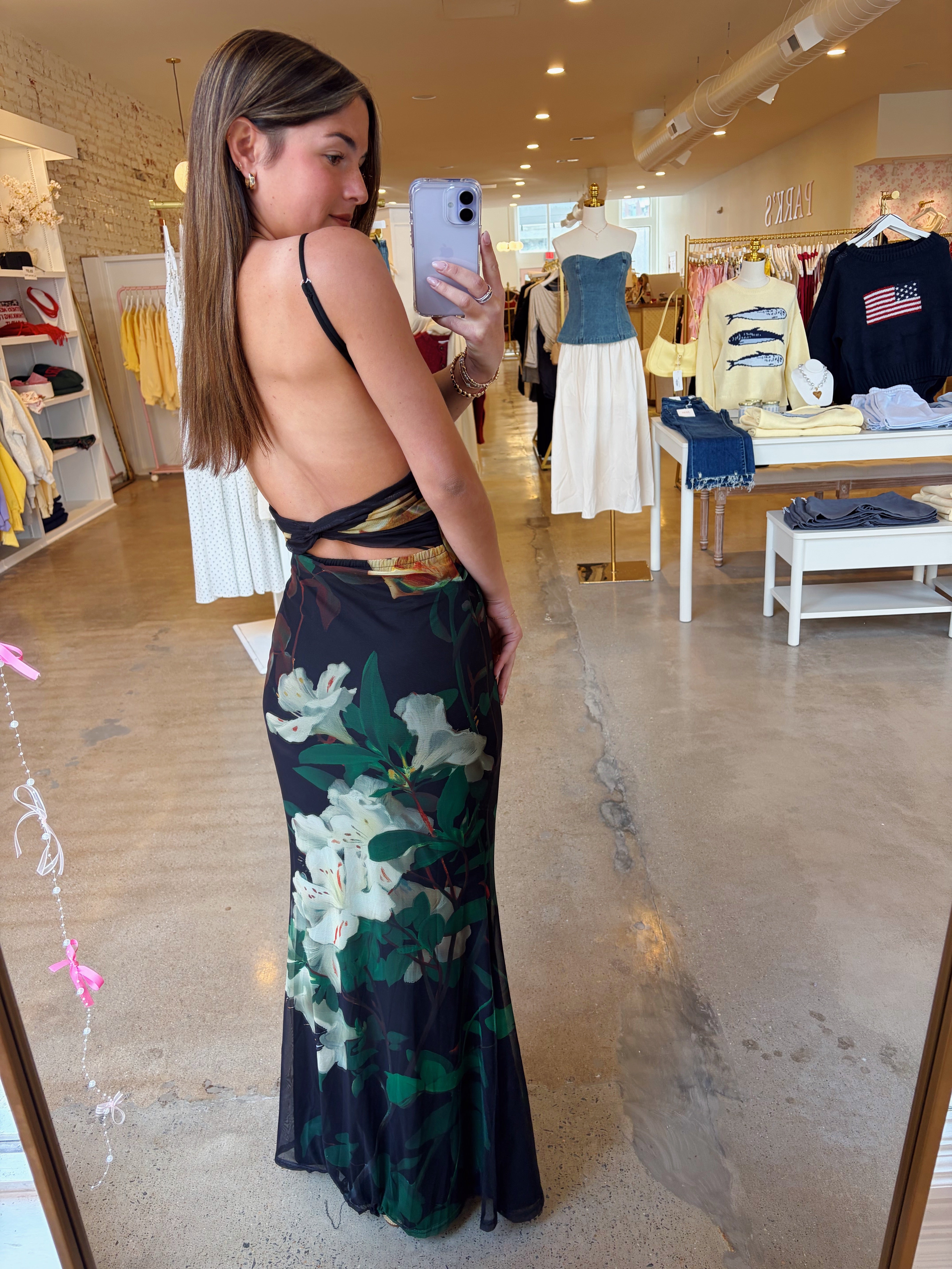 Parisian Views Midi Dress - Black