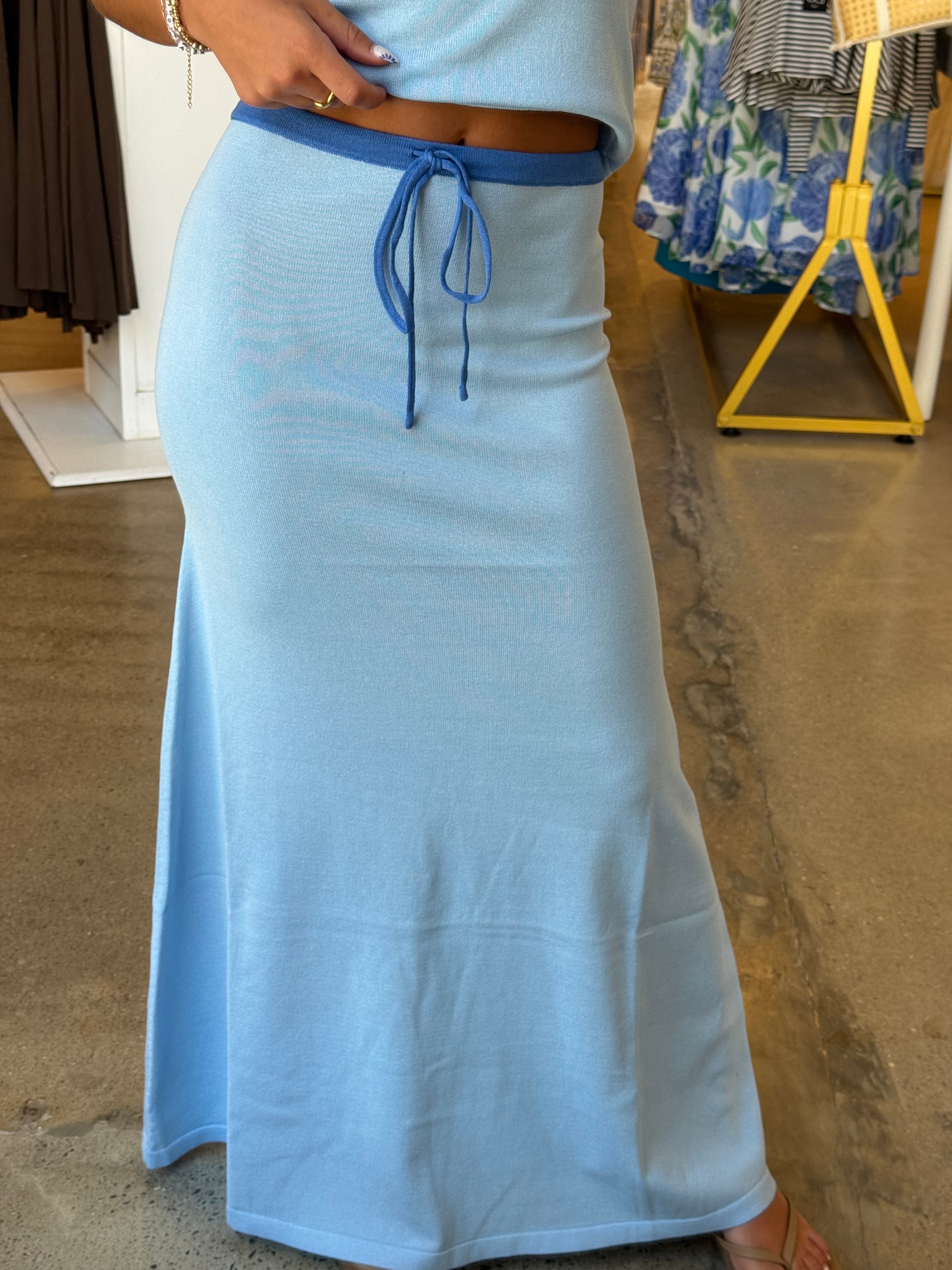 Bald Head Island Knit Set - Blue