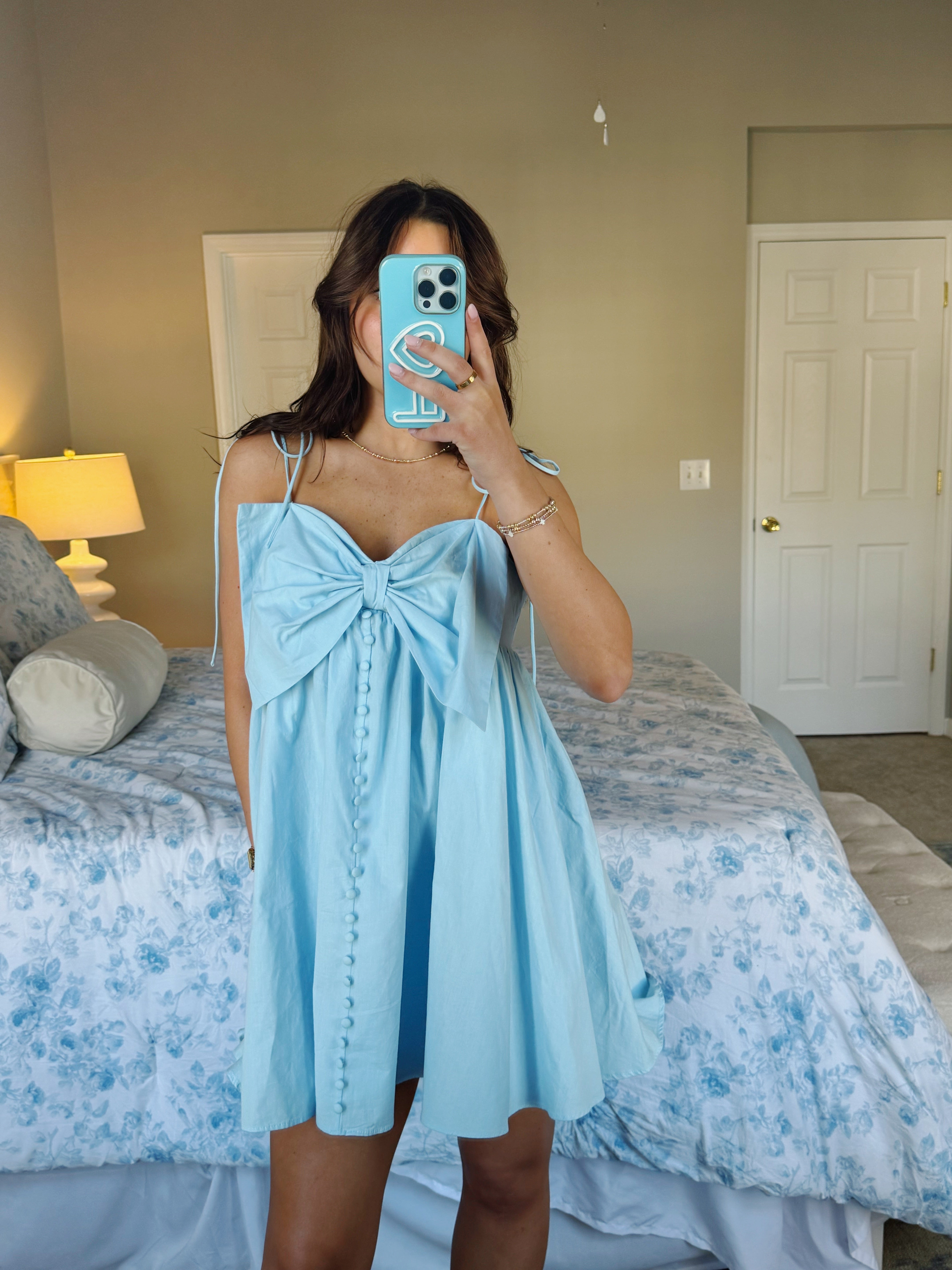 My Way Mini Dress - Light Blue