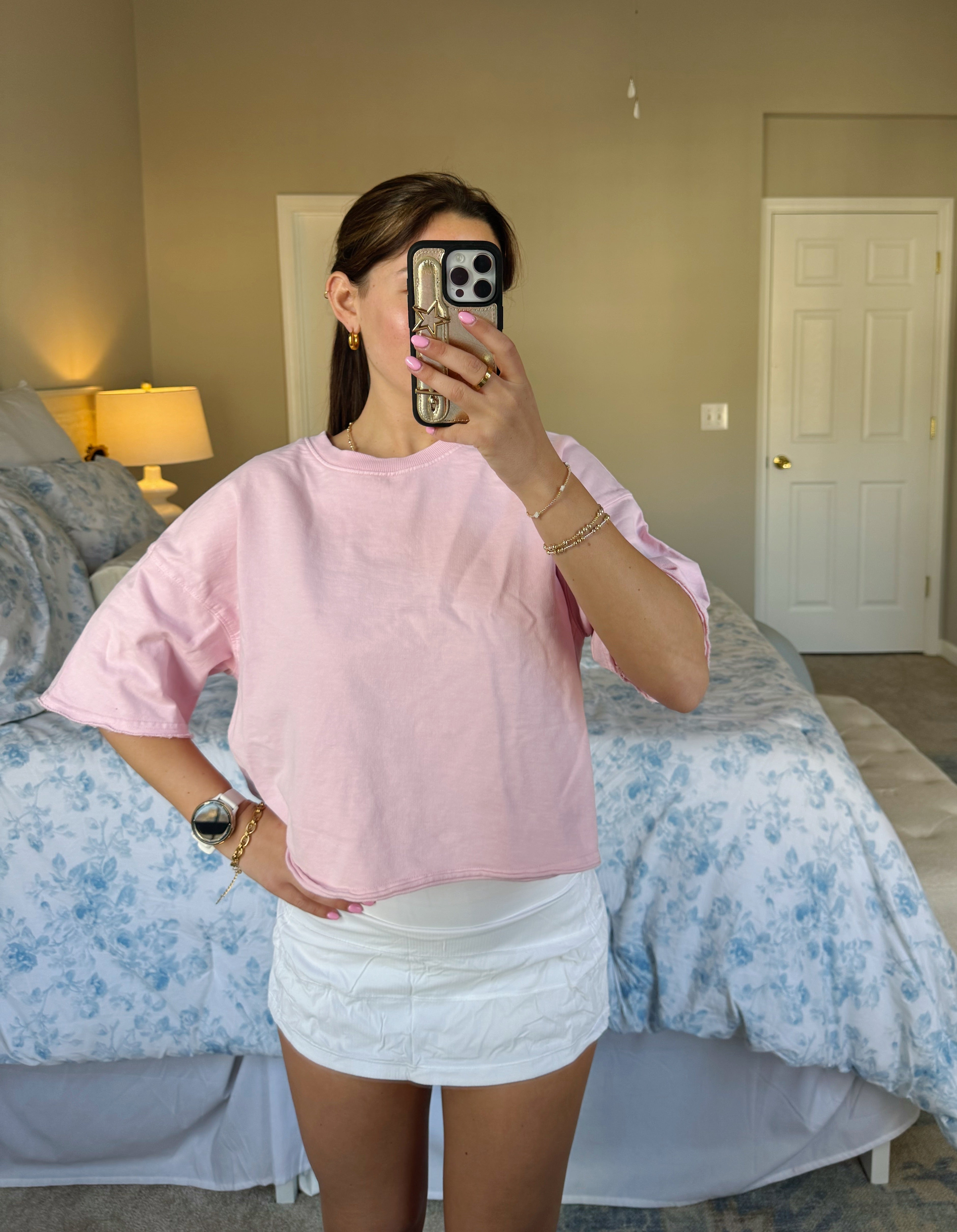 Out And About Blank Tee - Pink