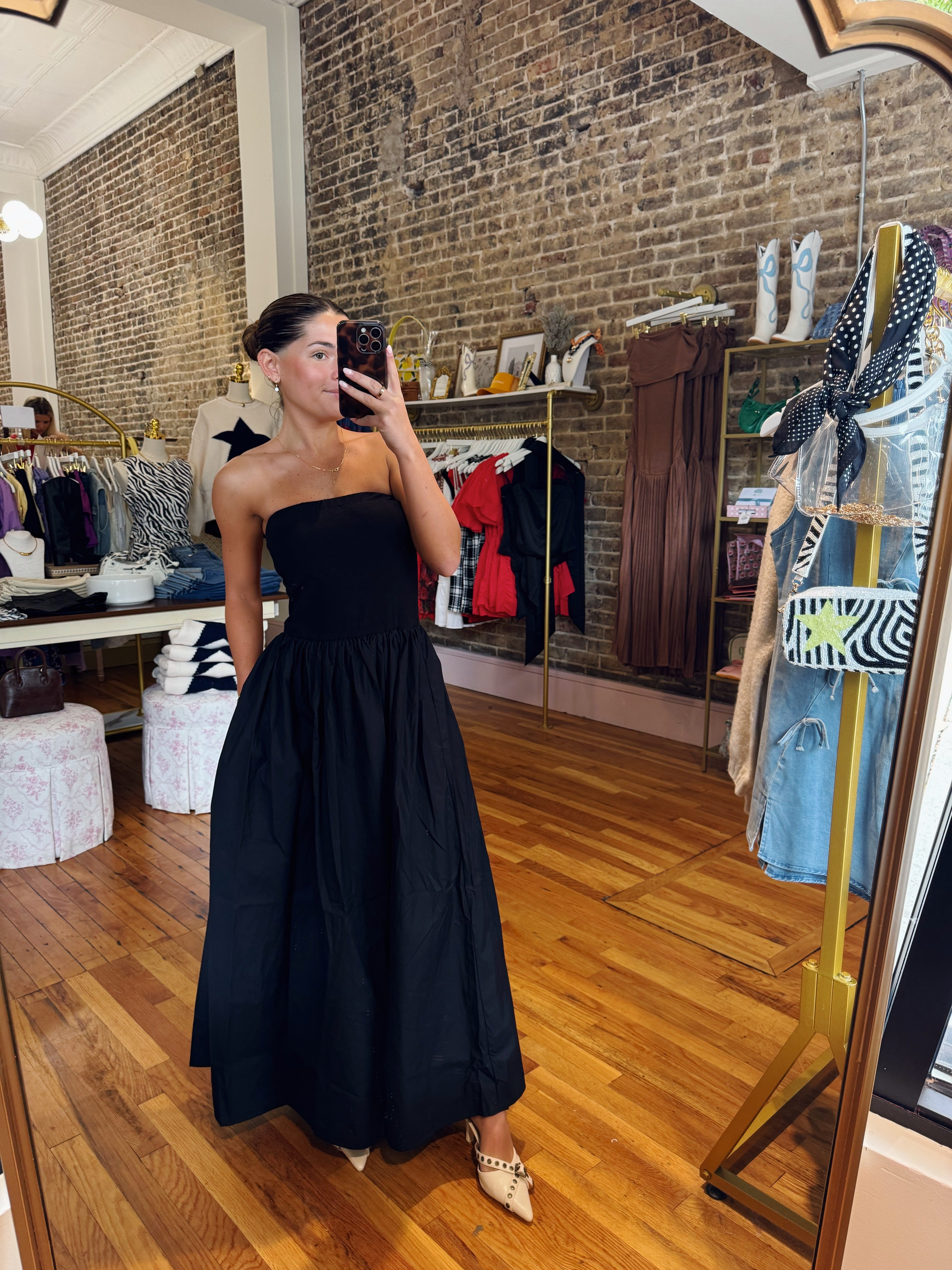 Bailey Midi Dress - Black