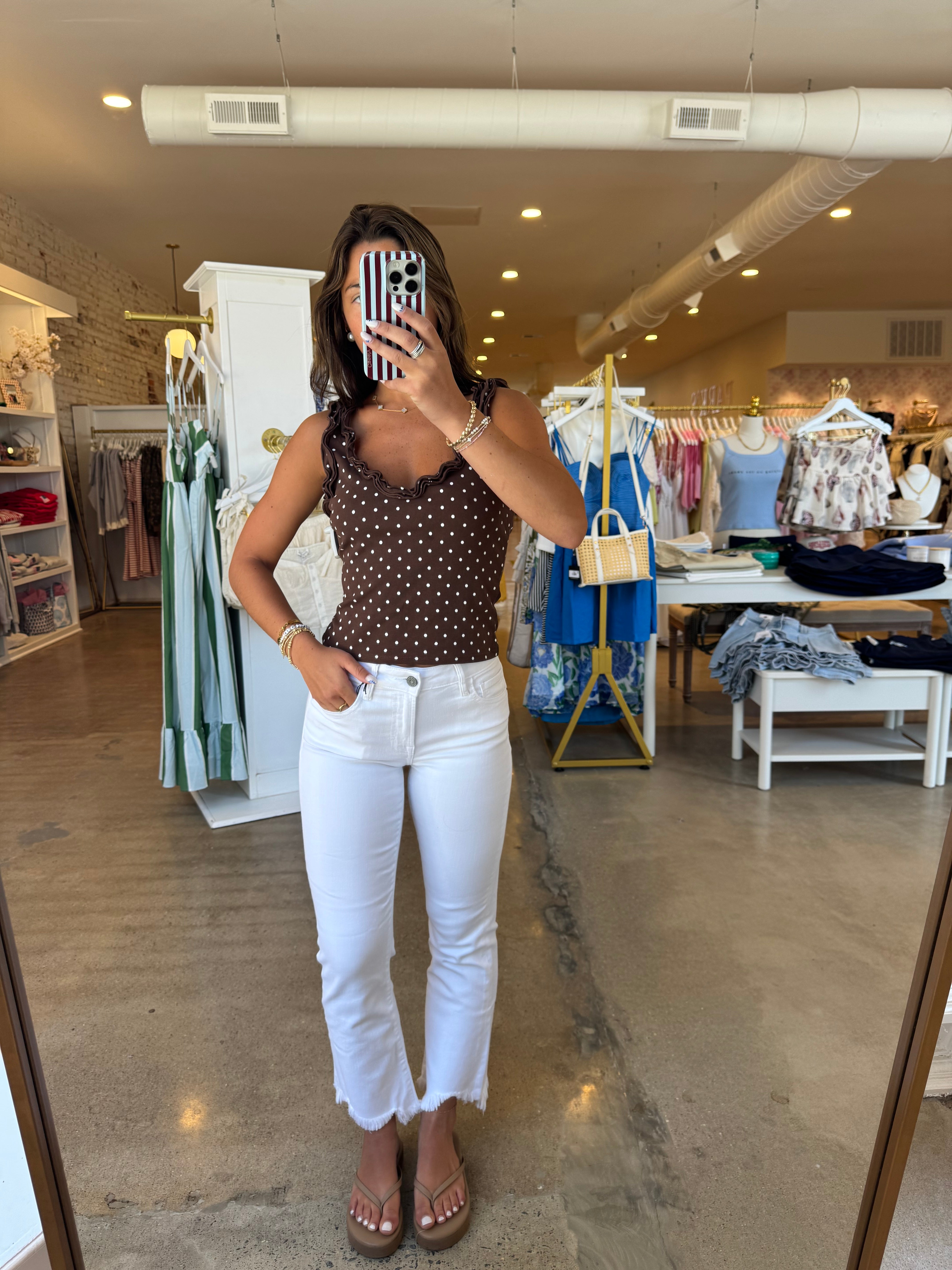Jenni Cropped Denim - White - Hidden Jeans