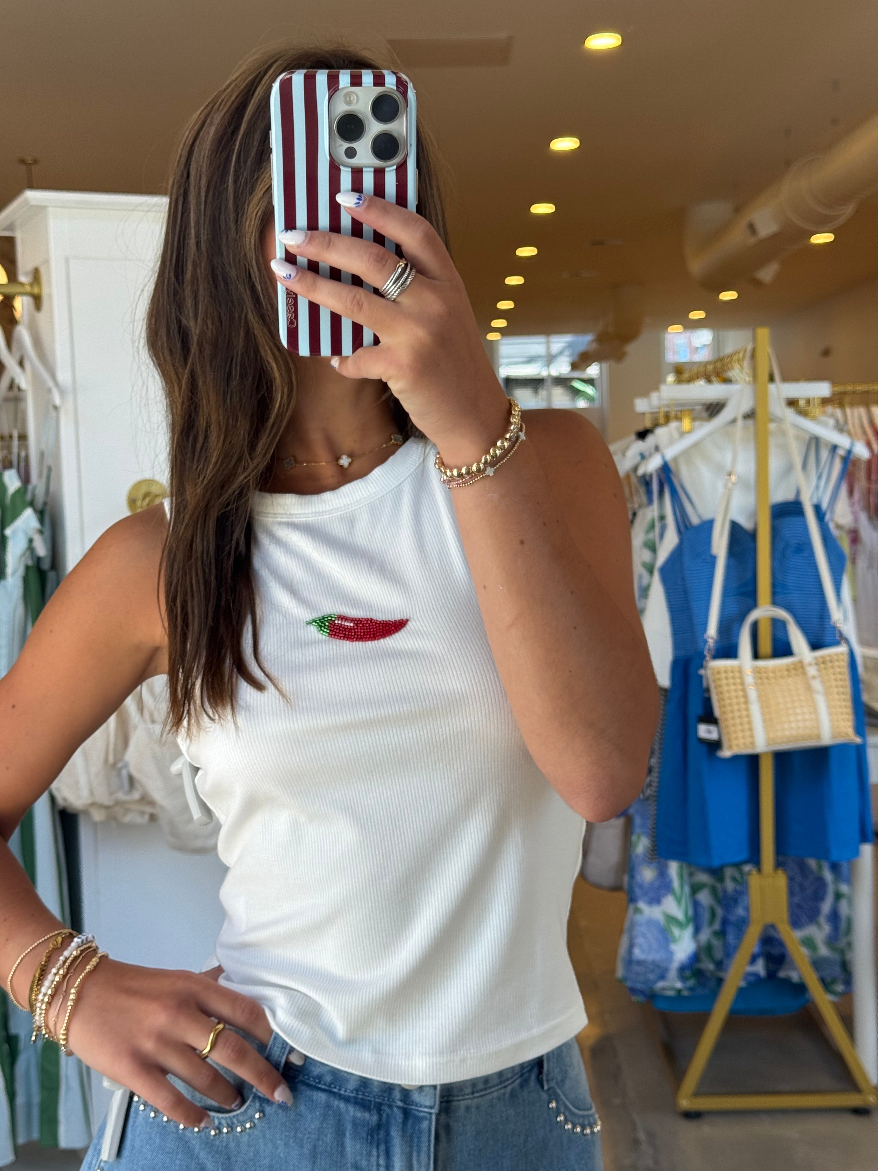 Red Hot Chili Peppers Tank - White