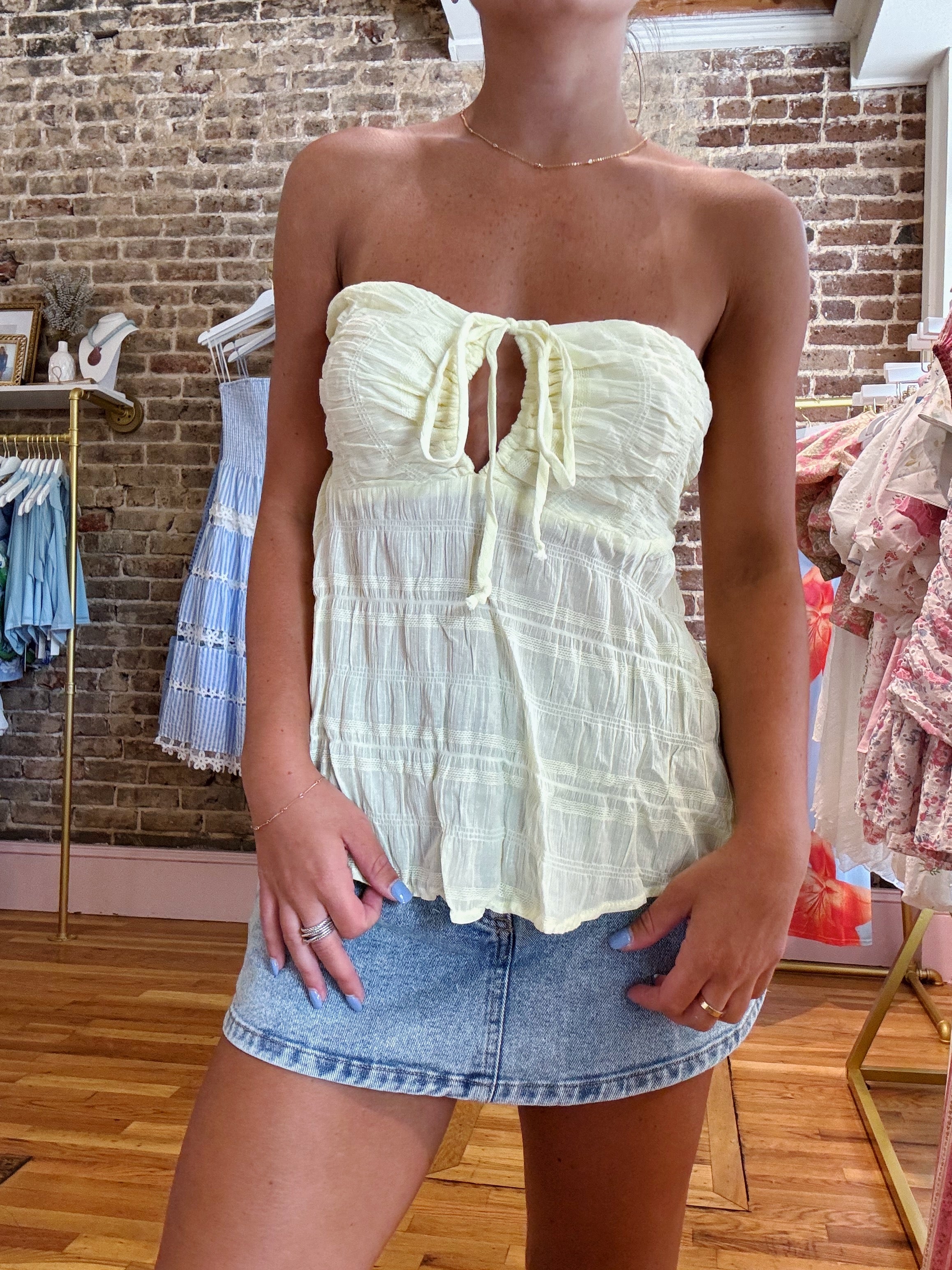Amaya Top - Light Yellow