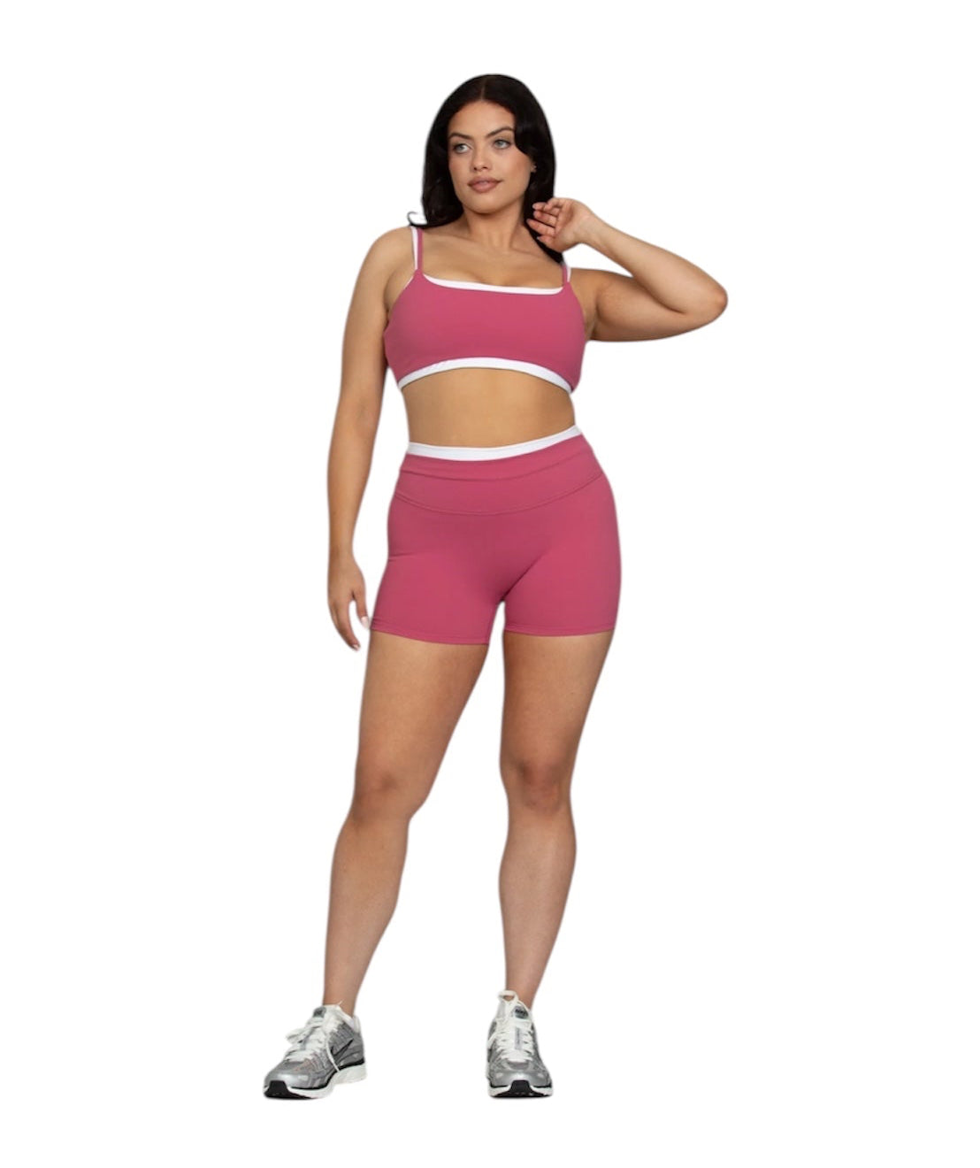 Gold Hinge Double Layer StrydeForm Shorts - Rasberry