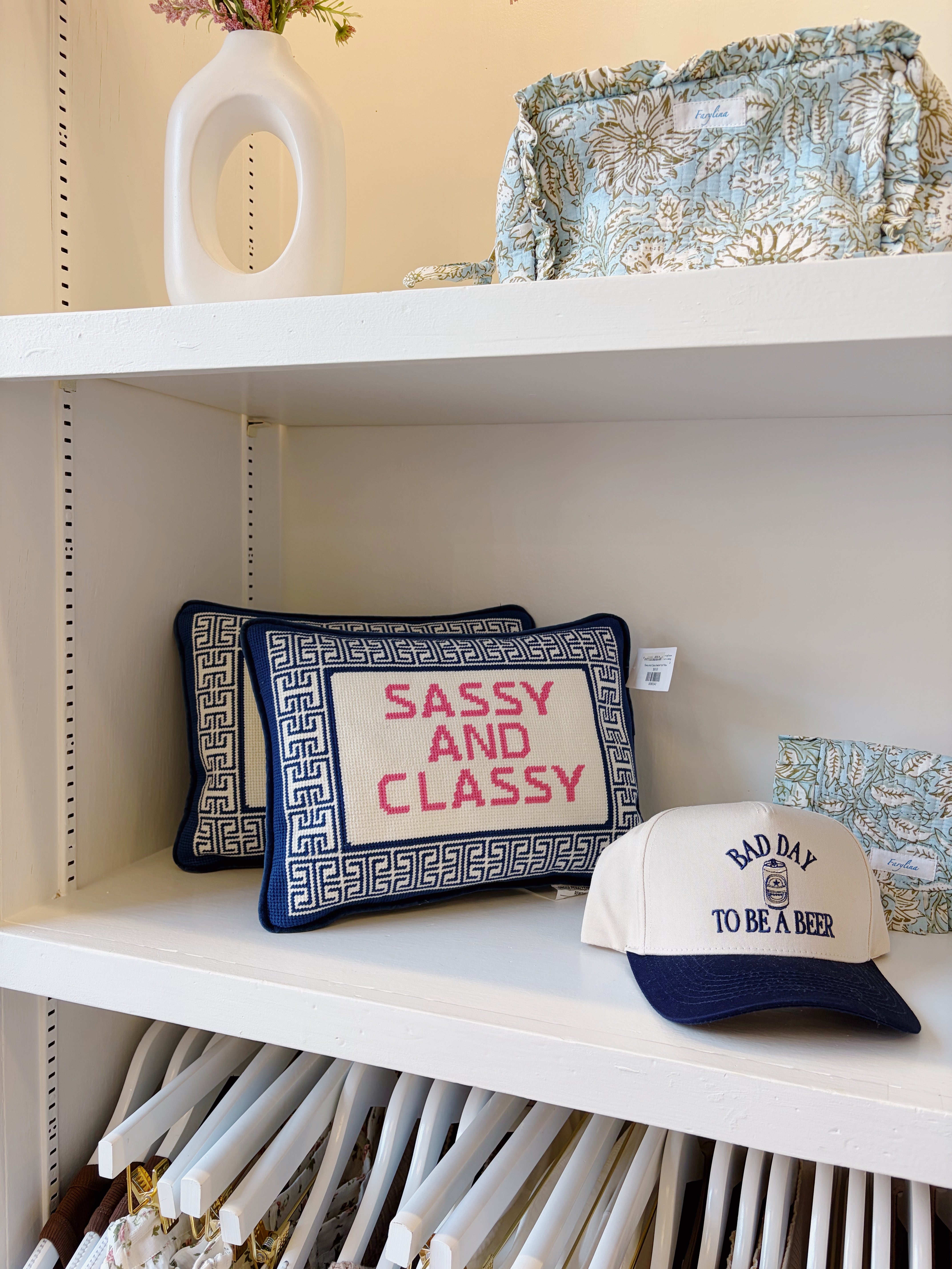 Sassy And Classy Needle Point Pillow