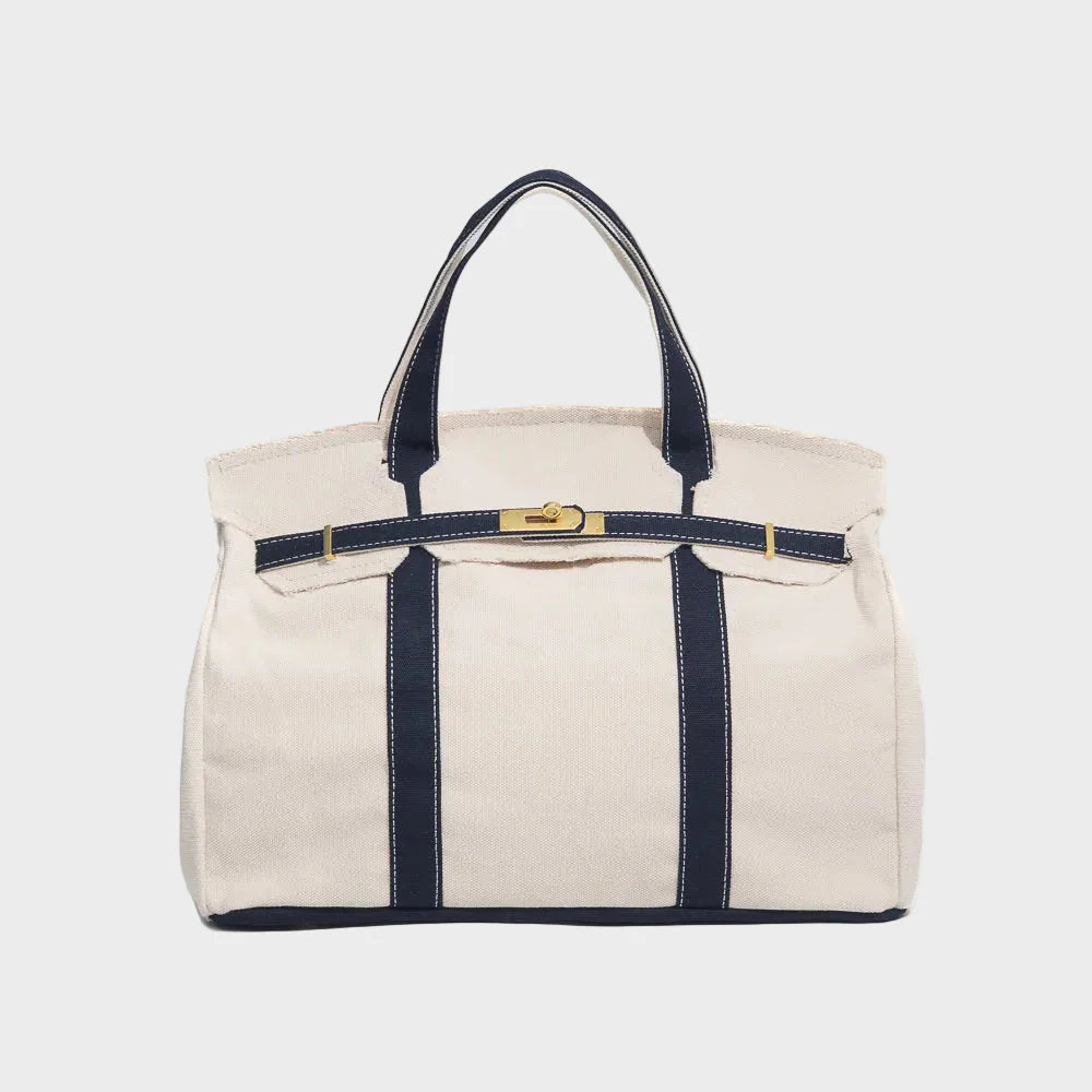 Handmade Premium Cotton Canvas Boatkin Boat Bag - Midnight Navy