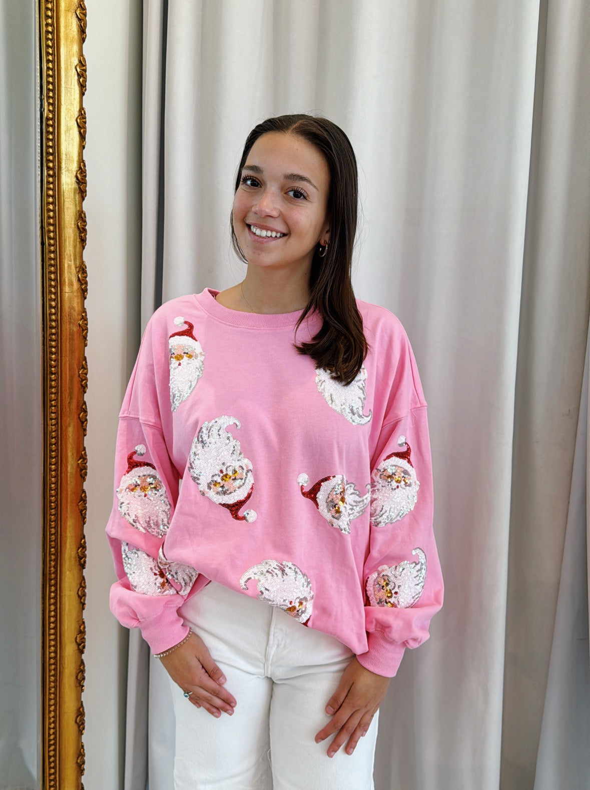 Santa Baby Pull Over - Pink