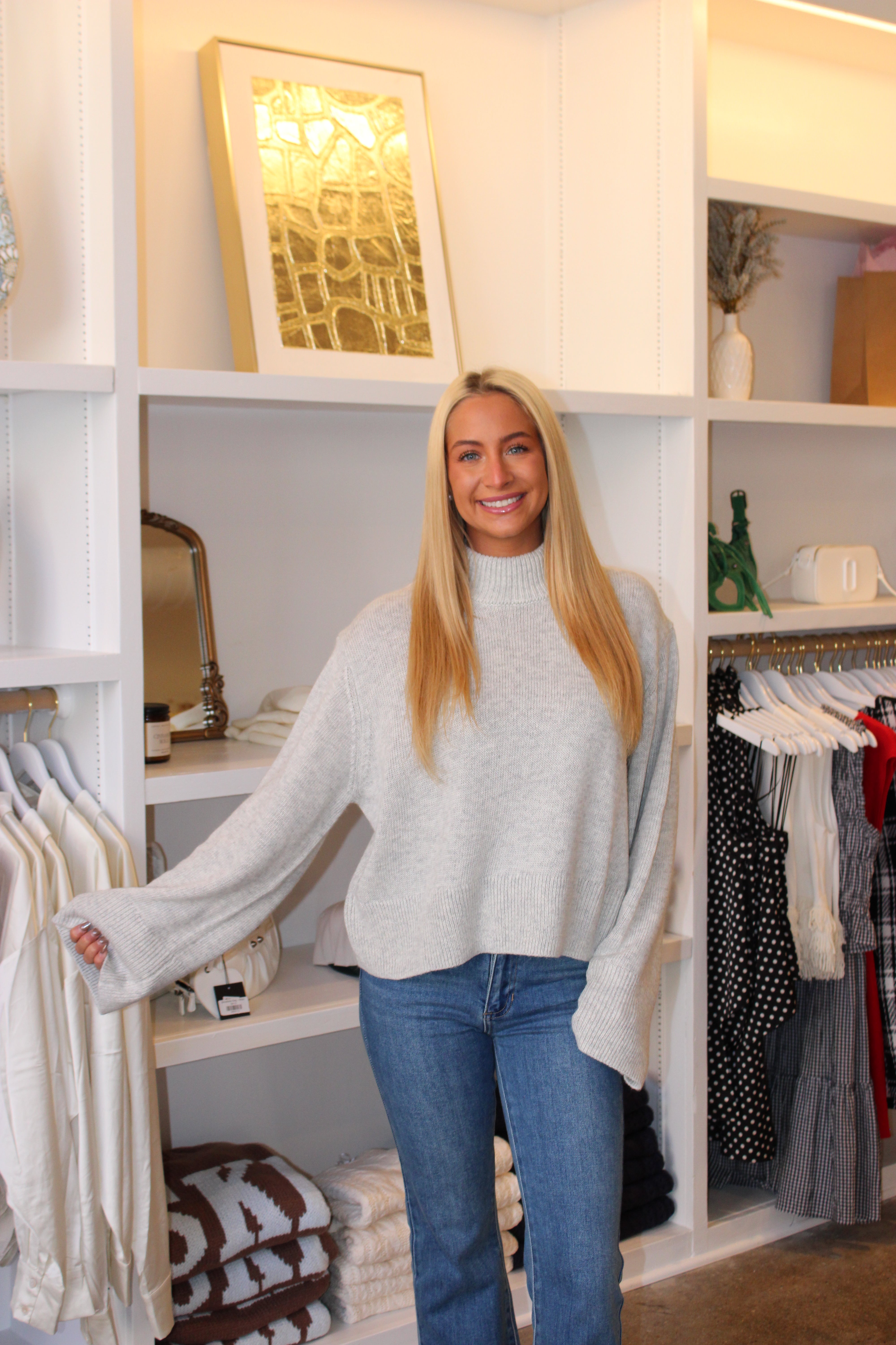 Yvonne Sweater - Heather Grey