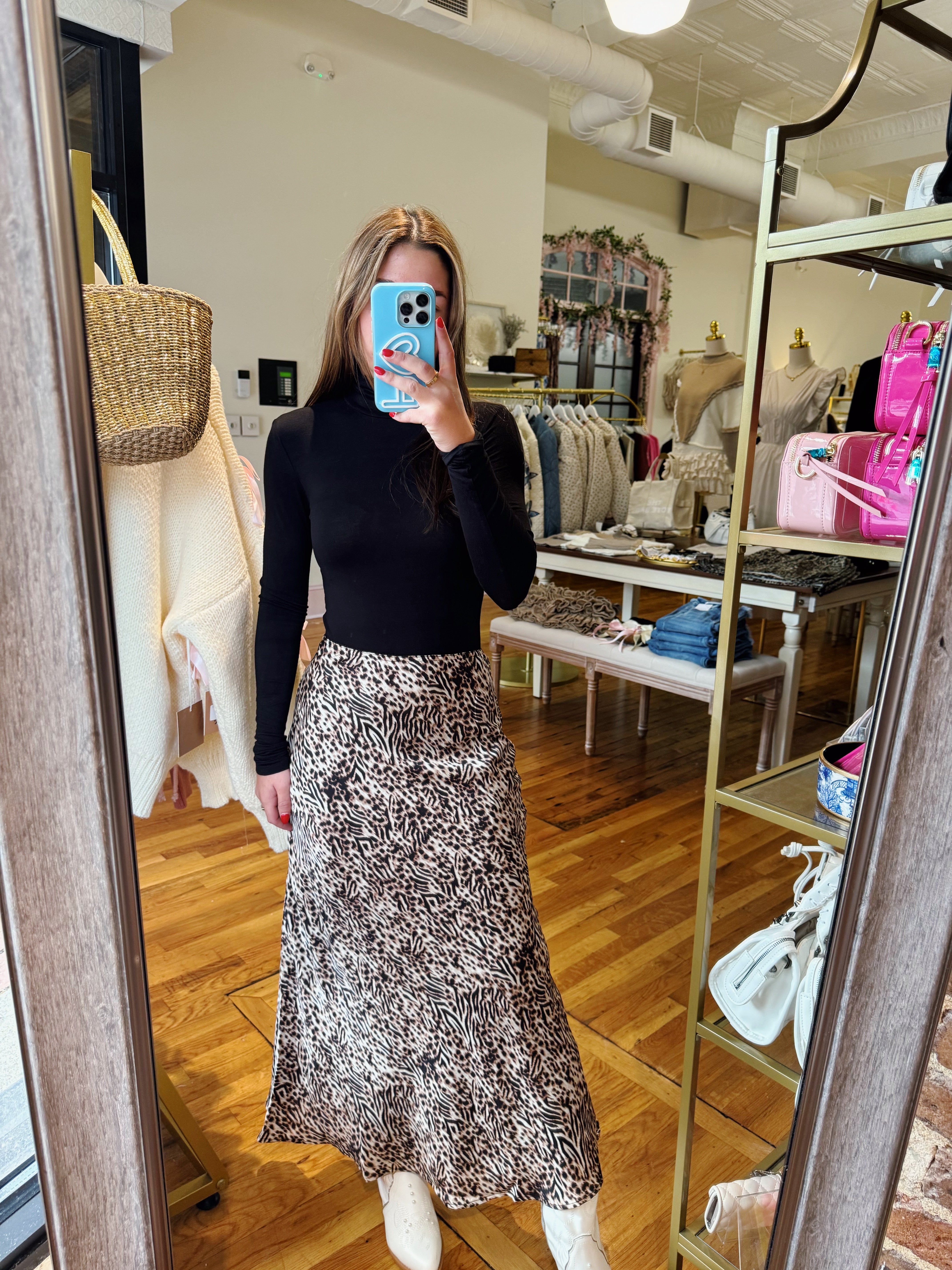 Fierce Live Midi Skirt - Leopard