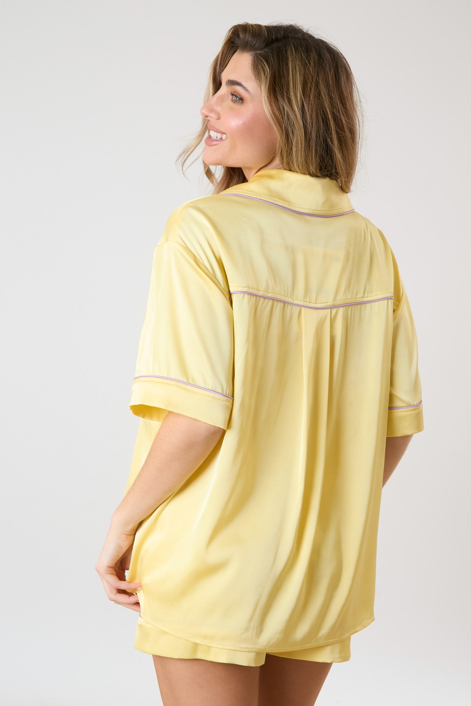 On Cloud Nine Pajama Top - Yellow