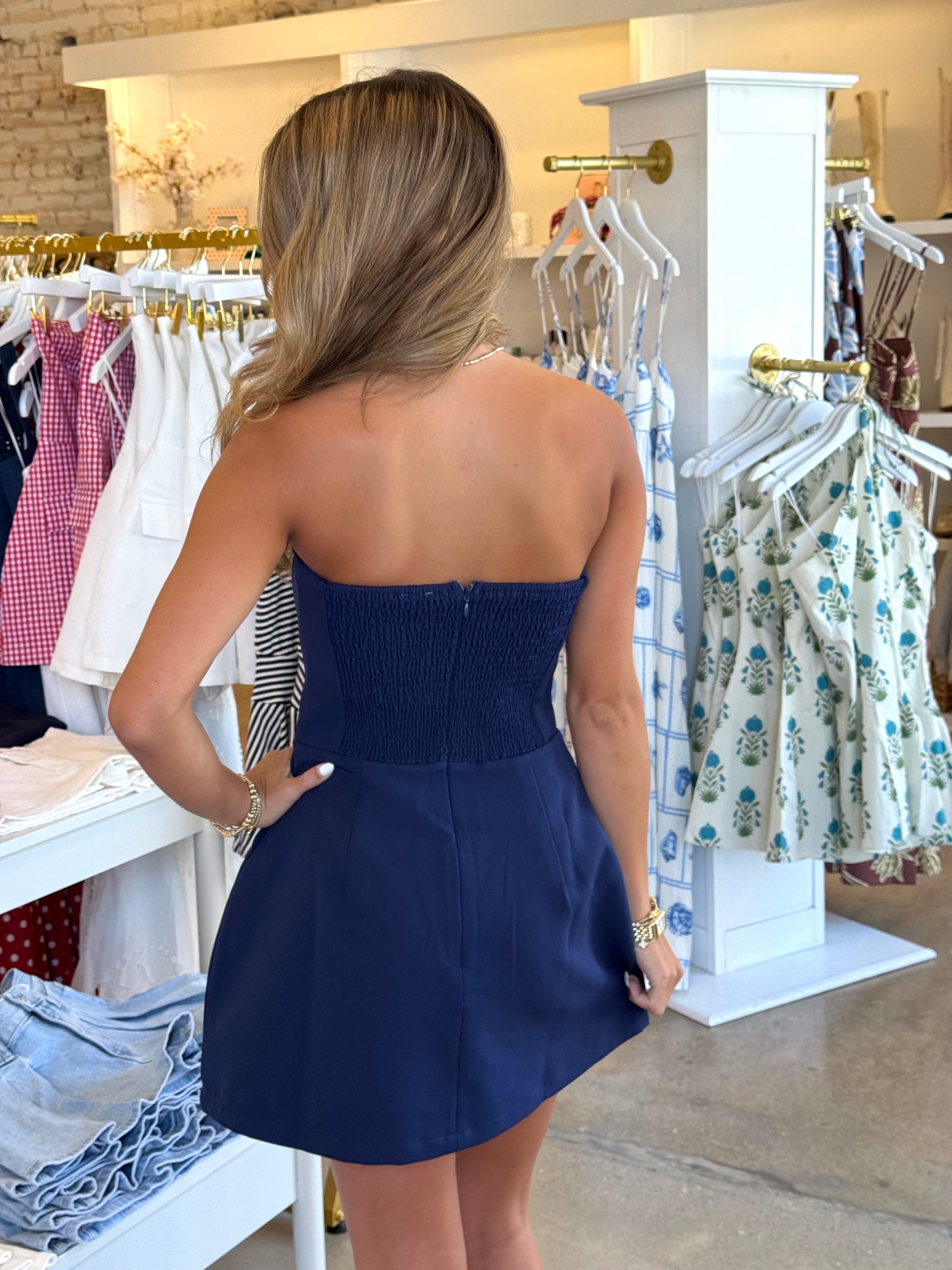 Isn’t She Lovely Mini Dress - Navy