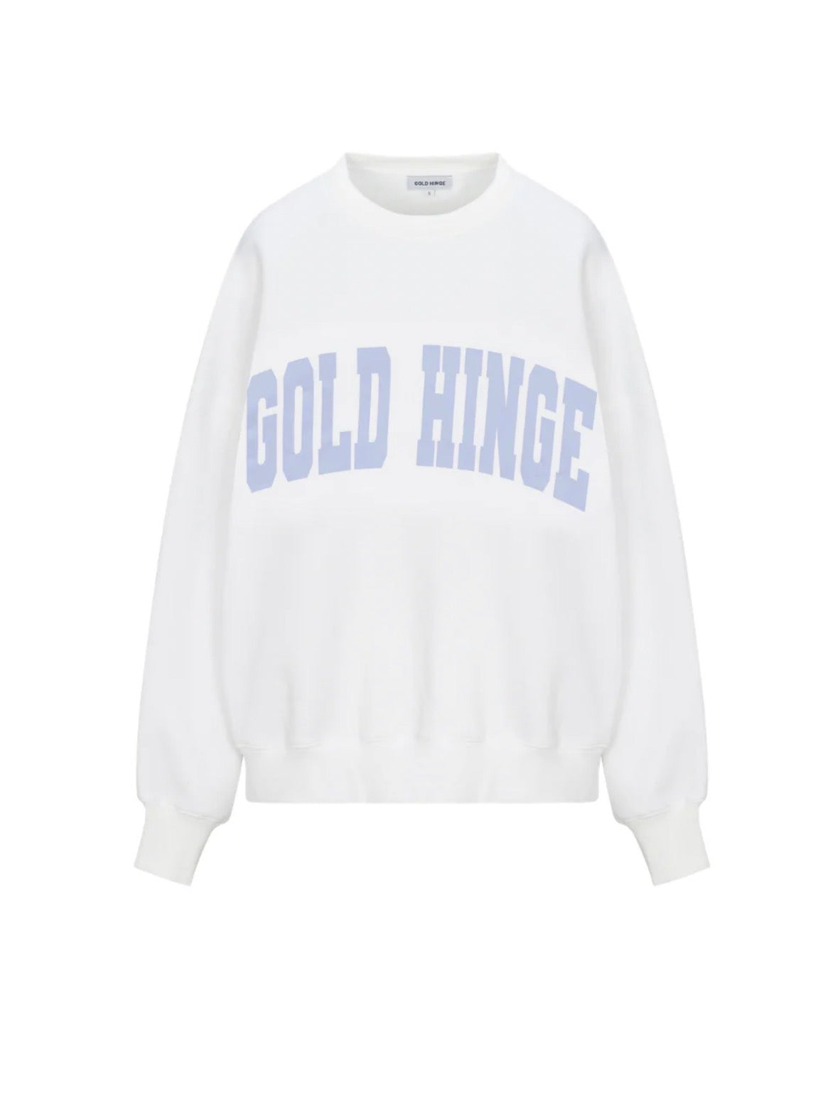 Gold Hinge White Periwinkle GH Wide Arm Sweatshirt