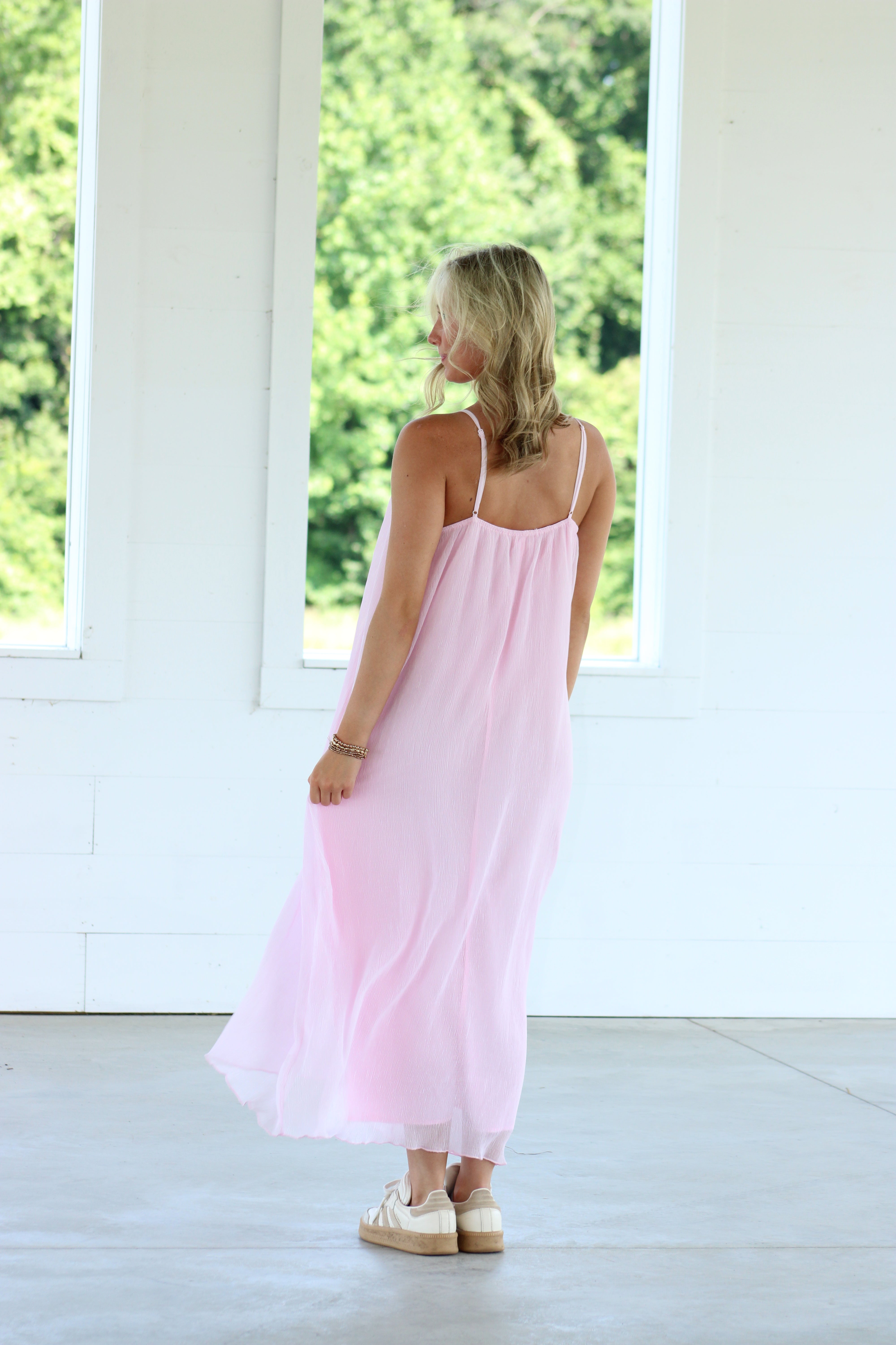 Long Beach Maxi Dress - Pink