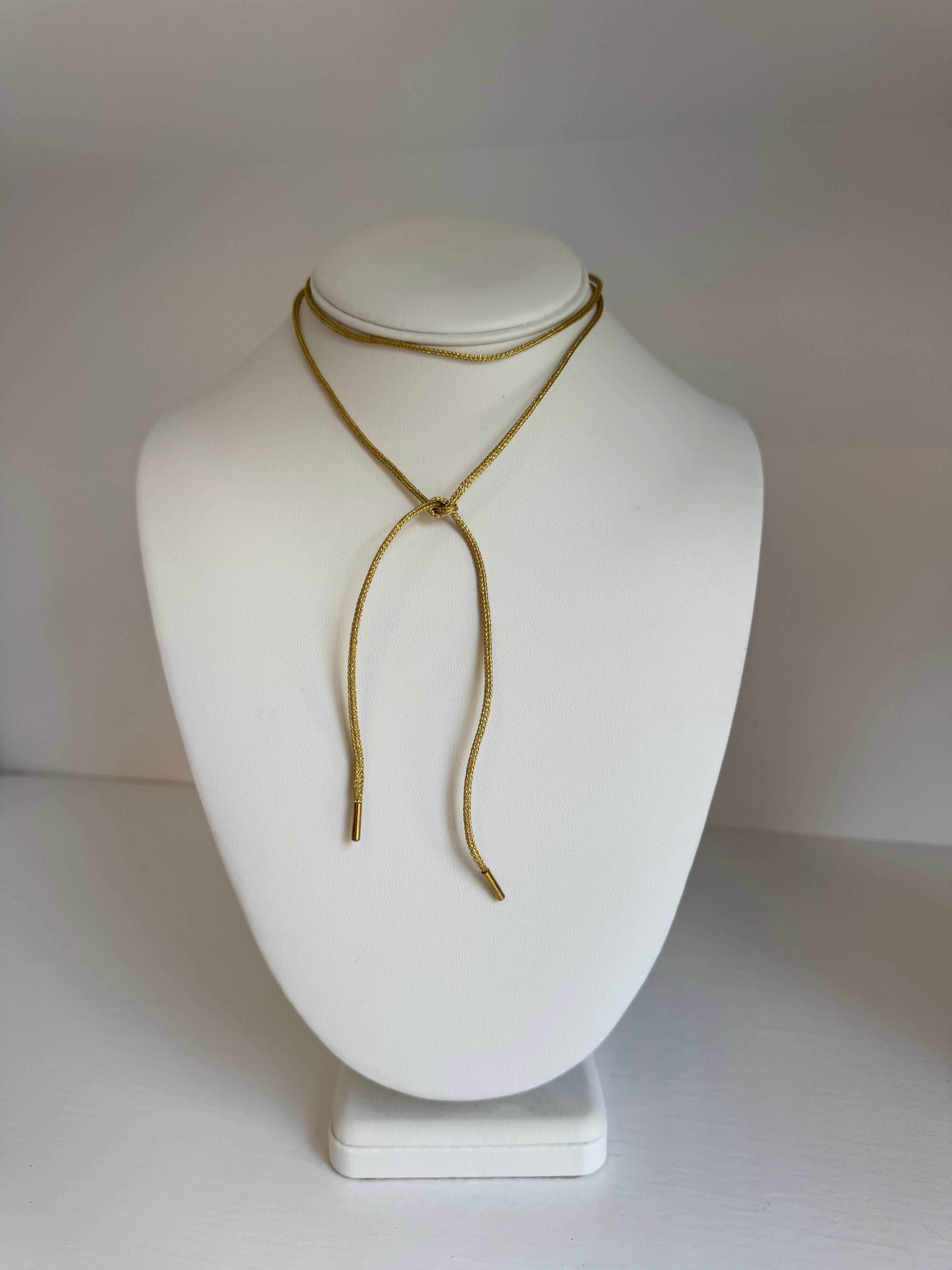 Gold Lurex Necklace Cord
