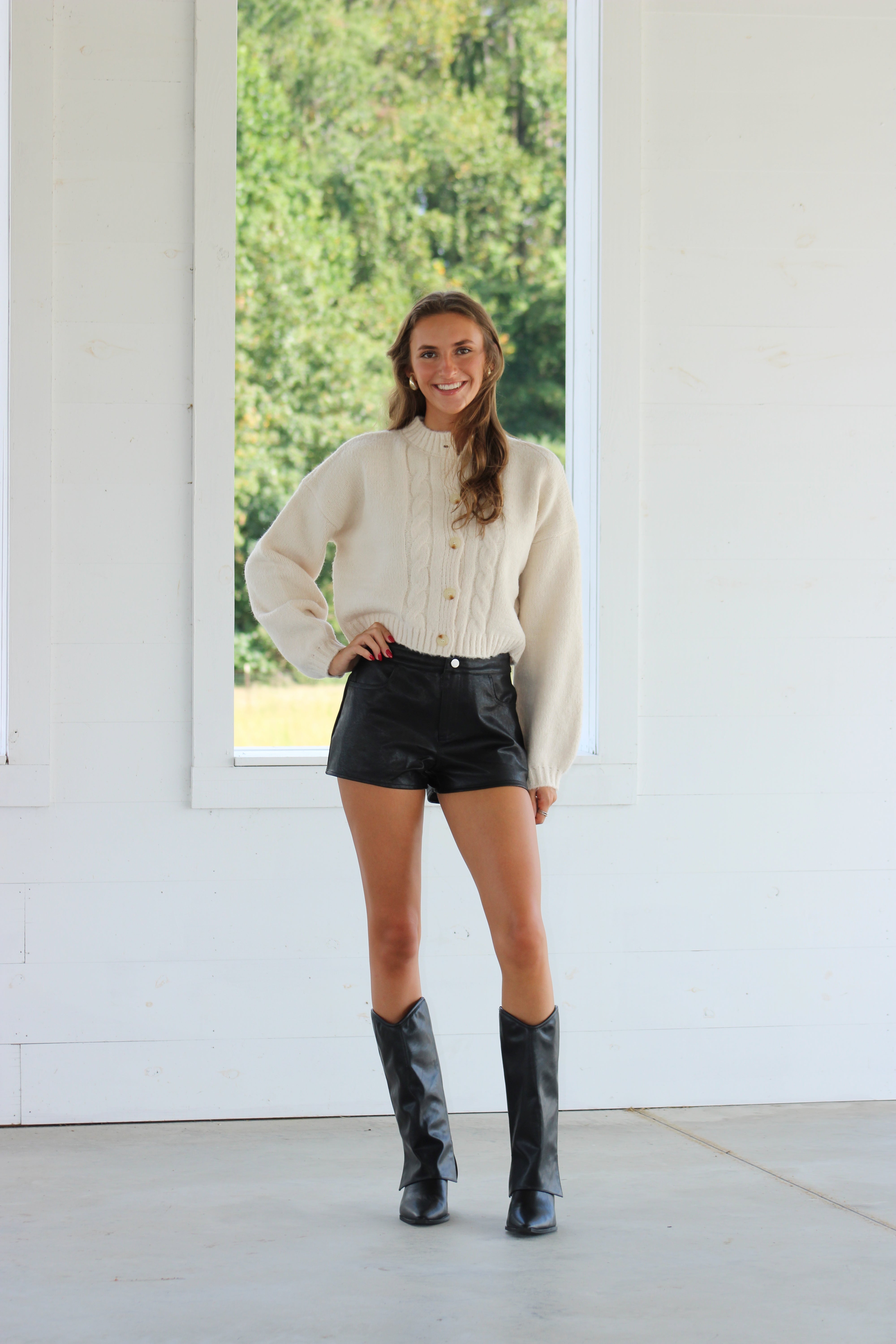Better Than Revenge Leather Shorts - Black