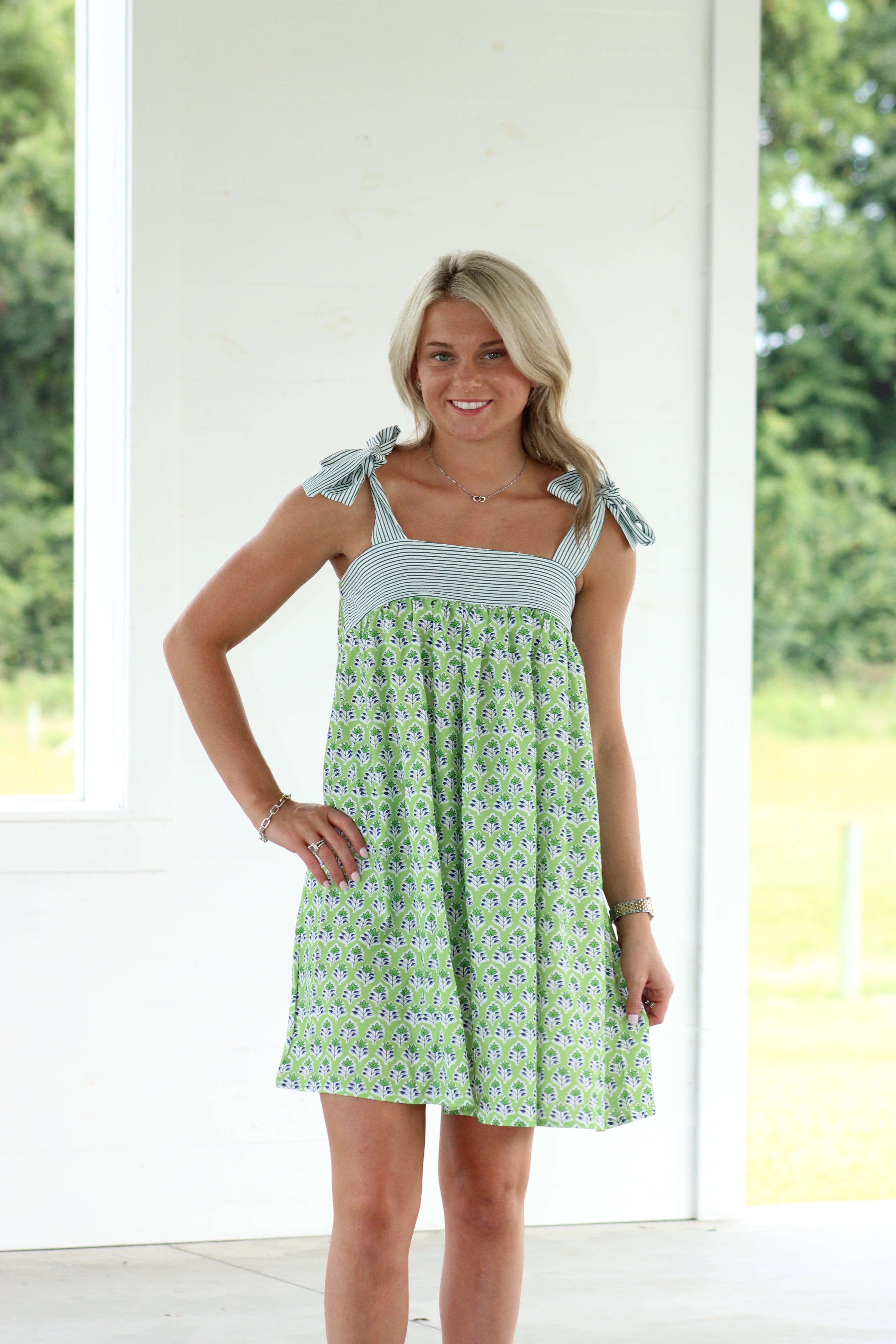 Mary Mini Dress - Green