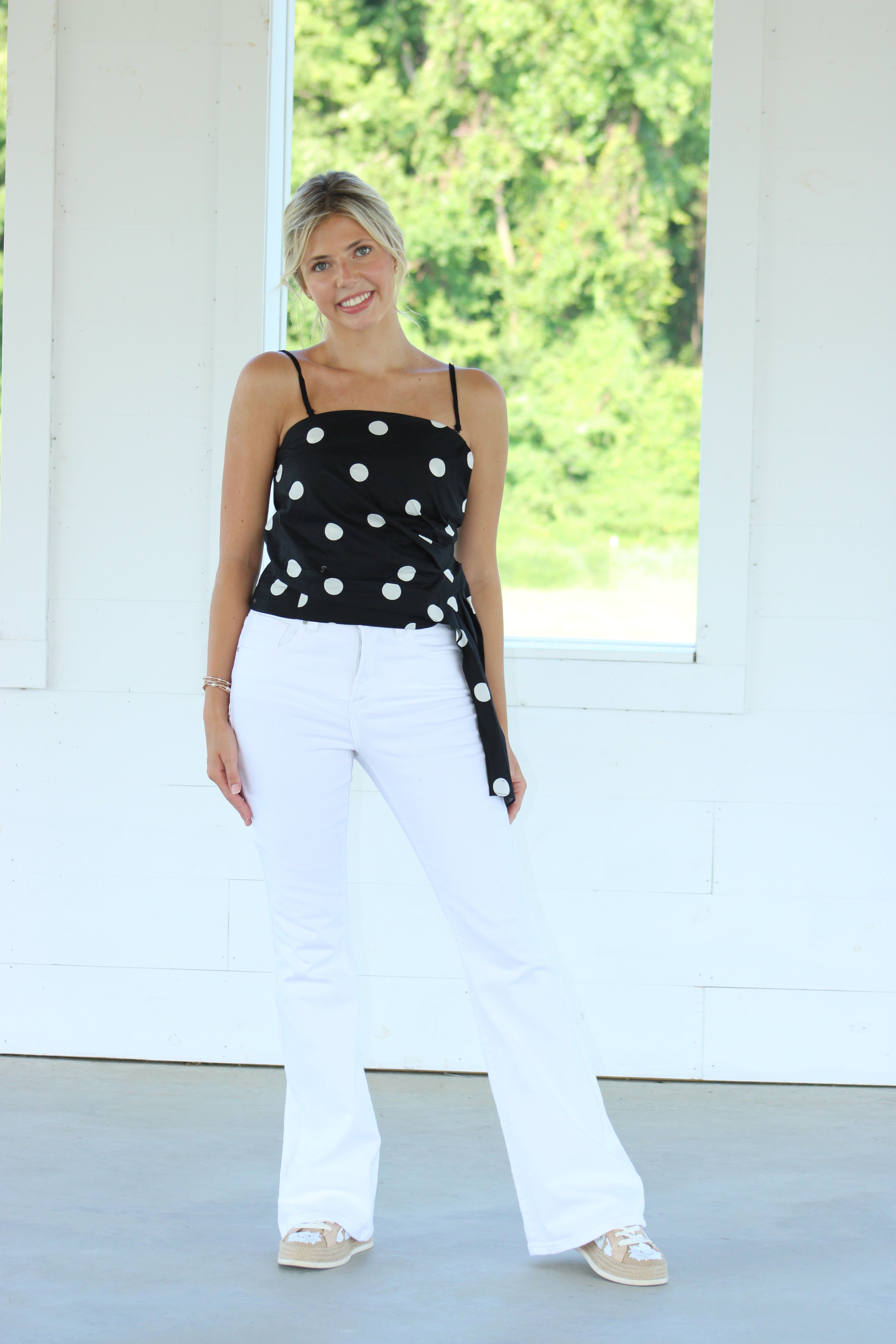 Call Me Later Top - Polka Dot