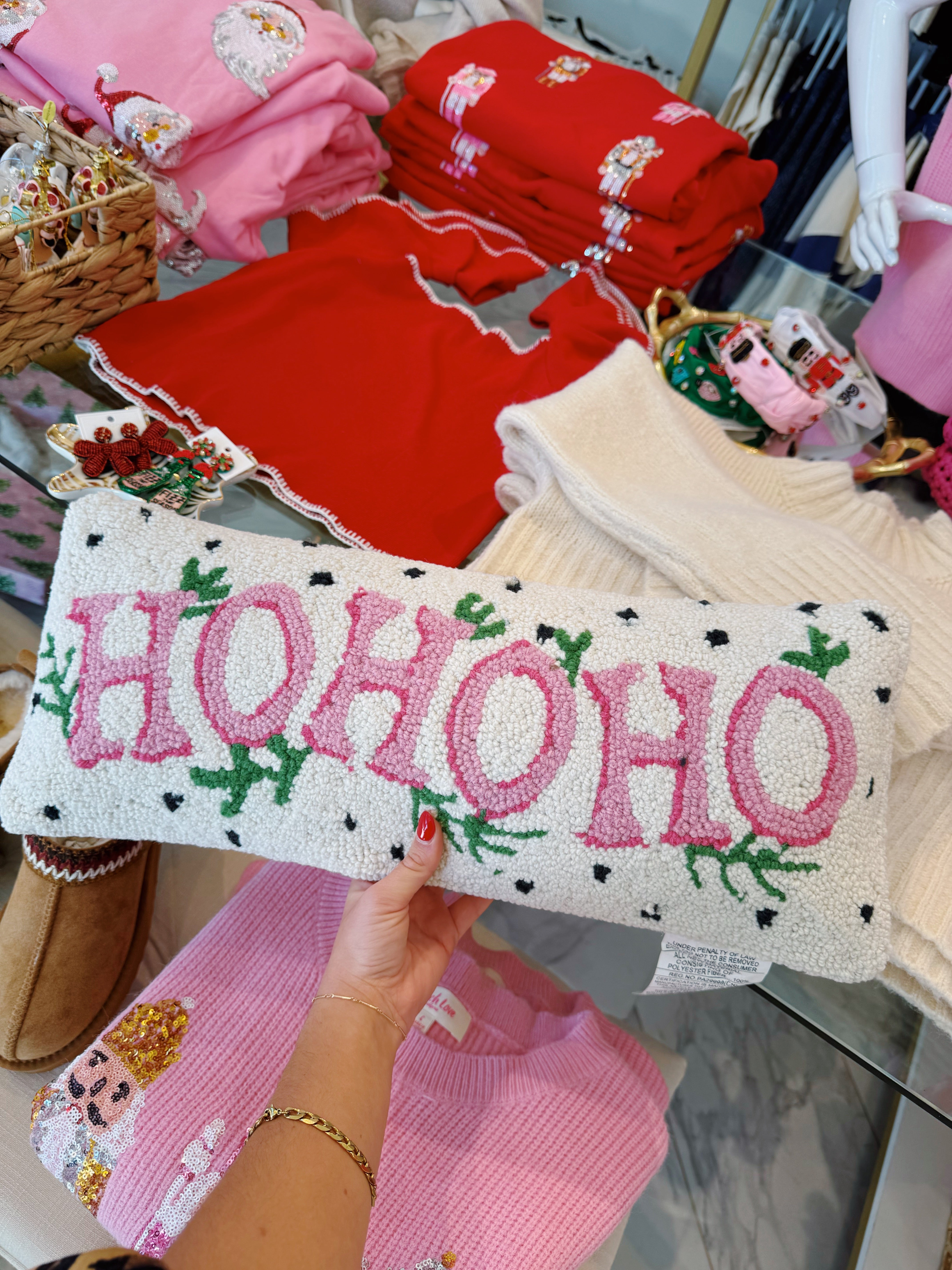 HoHoHo Hook Pillow