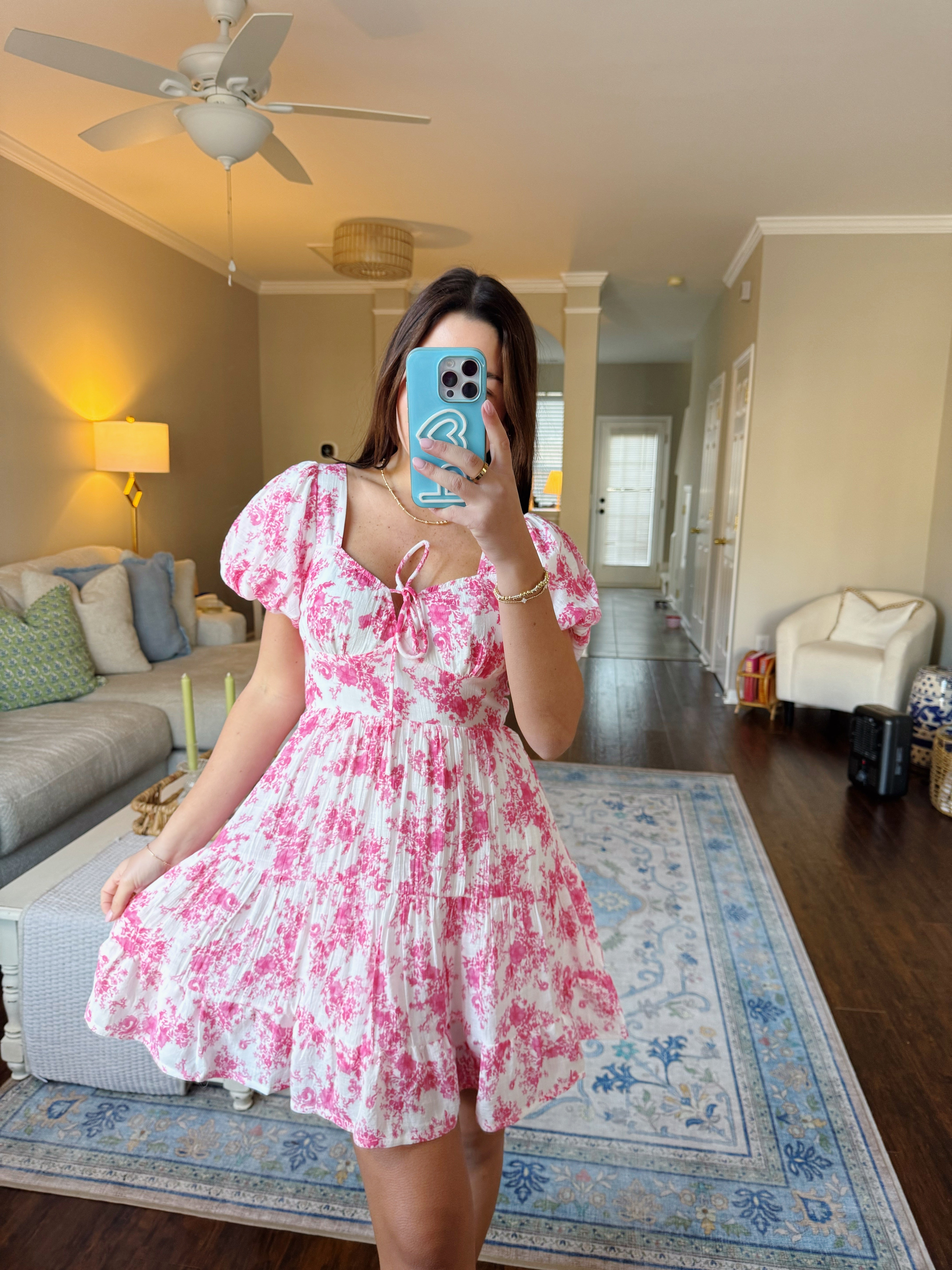 Sadie Dress - Pink Floral