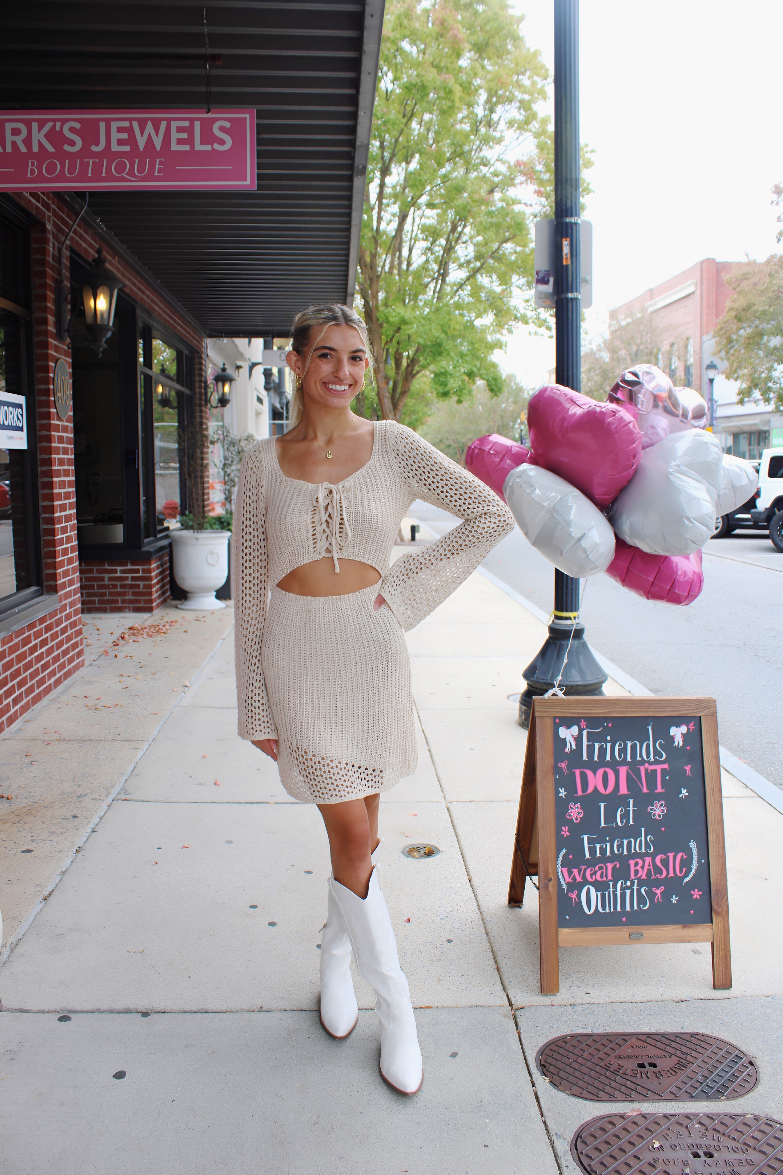 Forever More Knit Dress - Taupe