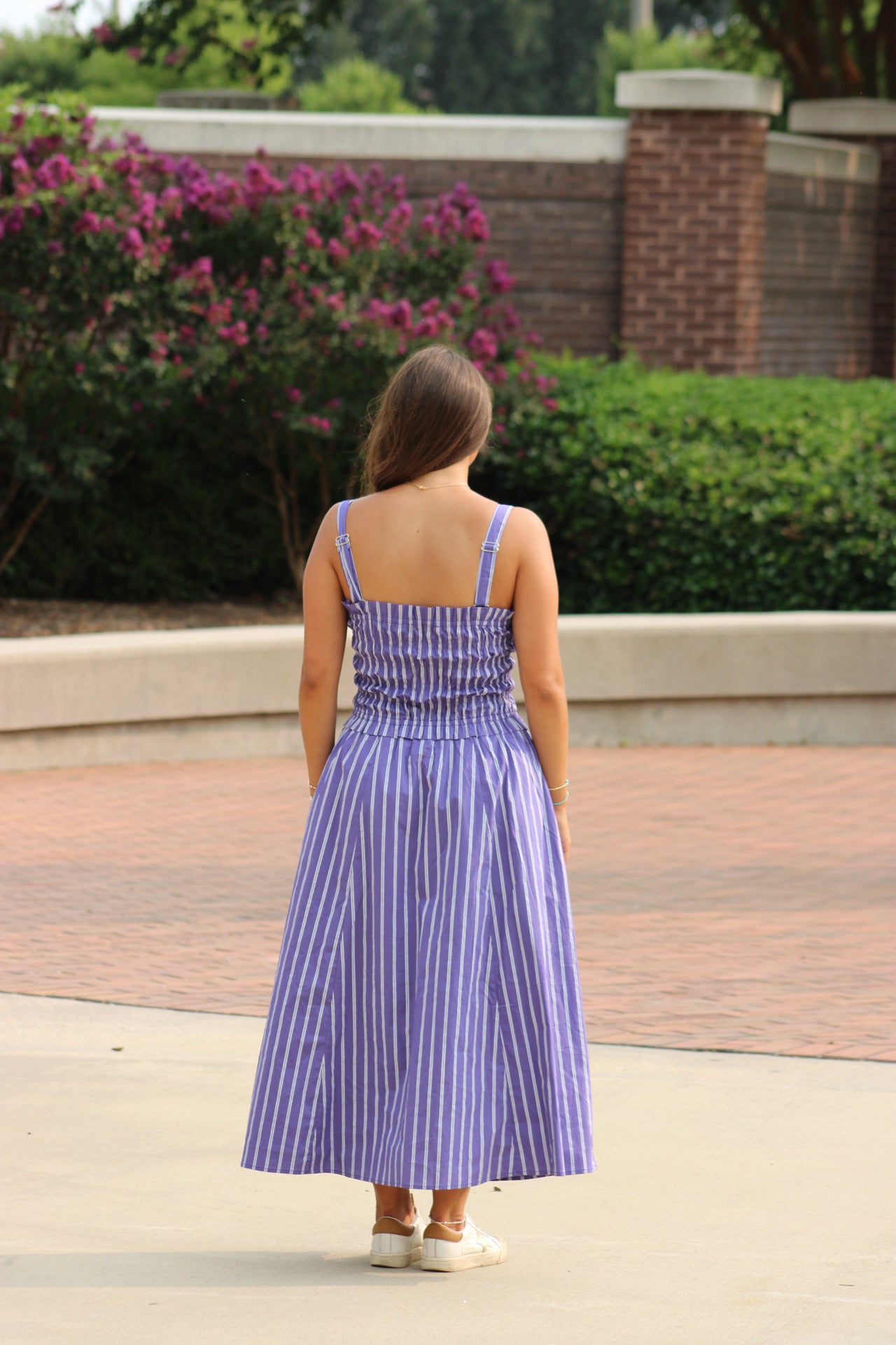 Tailgate Time Midi Dress - Purple