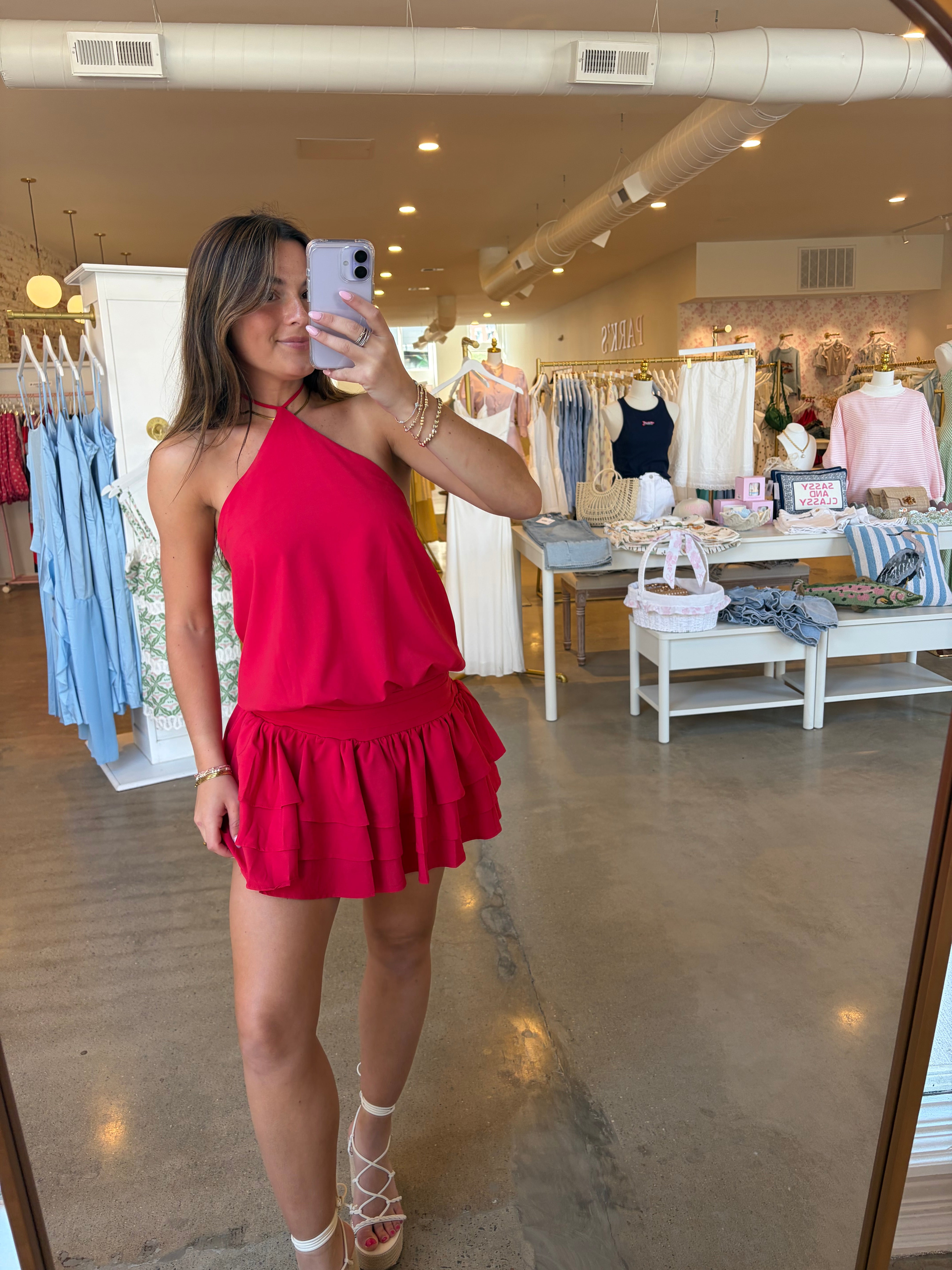 Better Days Mini Dress - Red