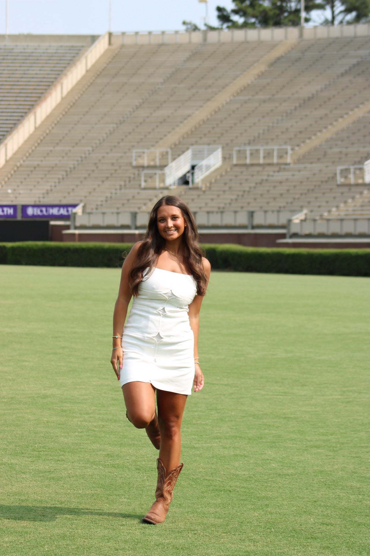 Rise & Rally Mini Dress - White