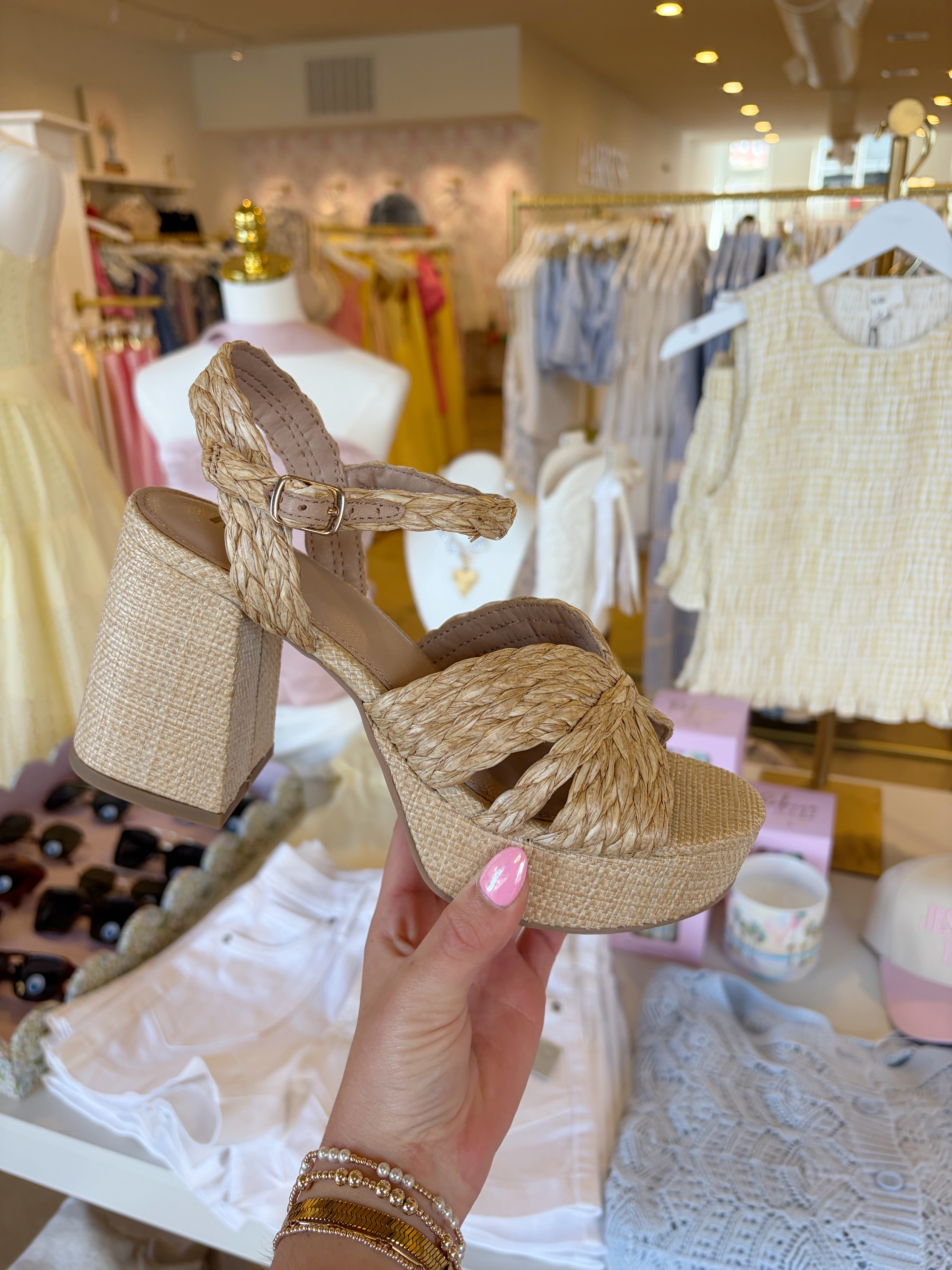 Romani Woven Heels - Natural