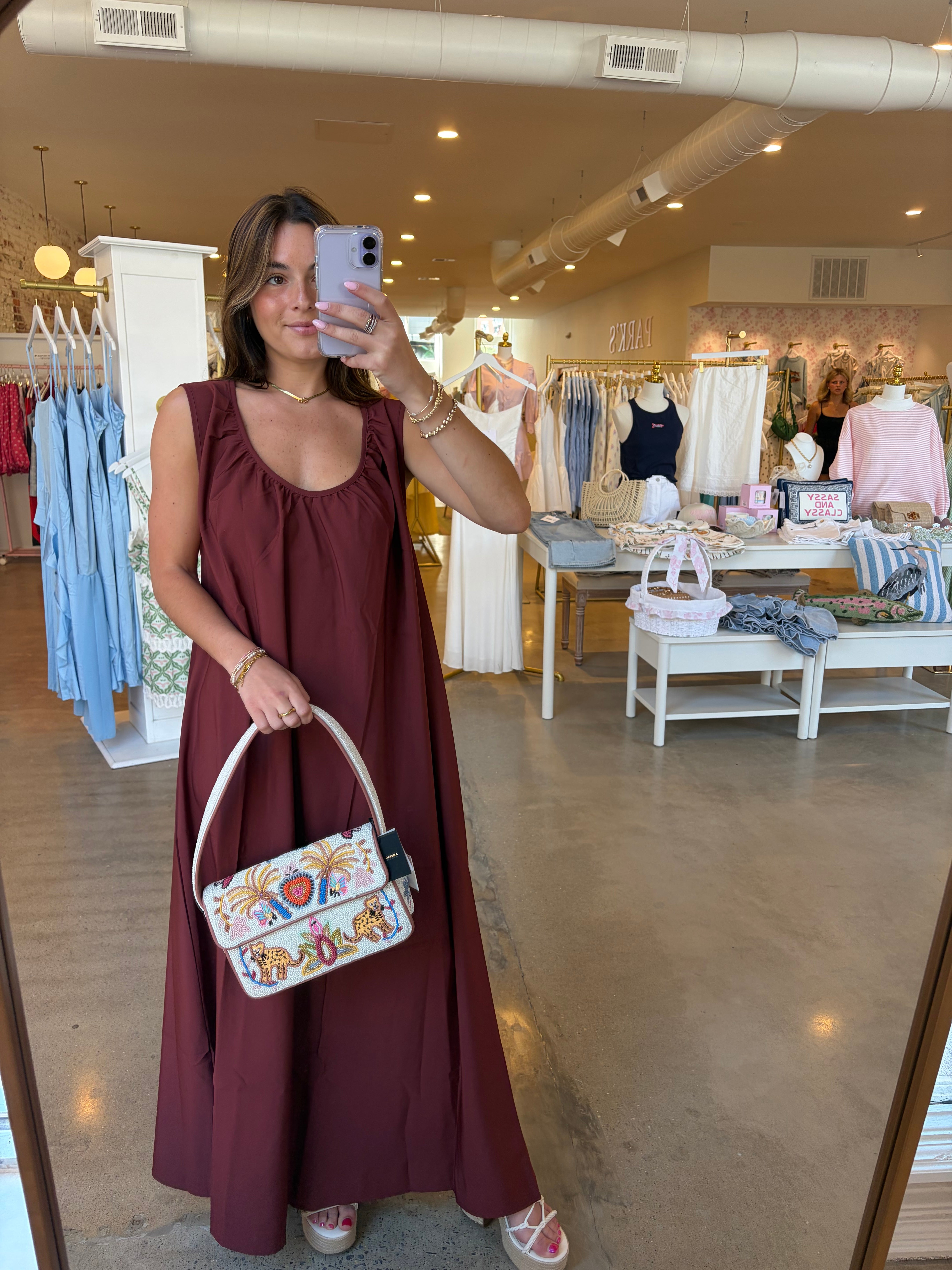 Urban Oak Maxi Dress - Brown