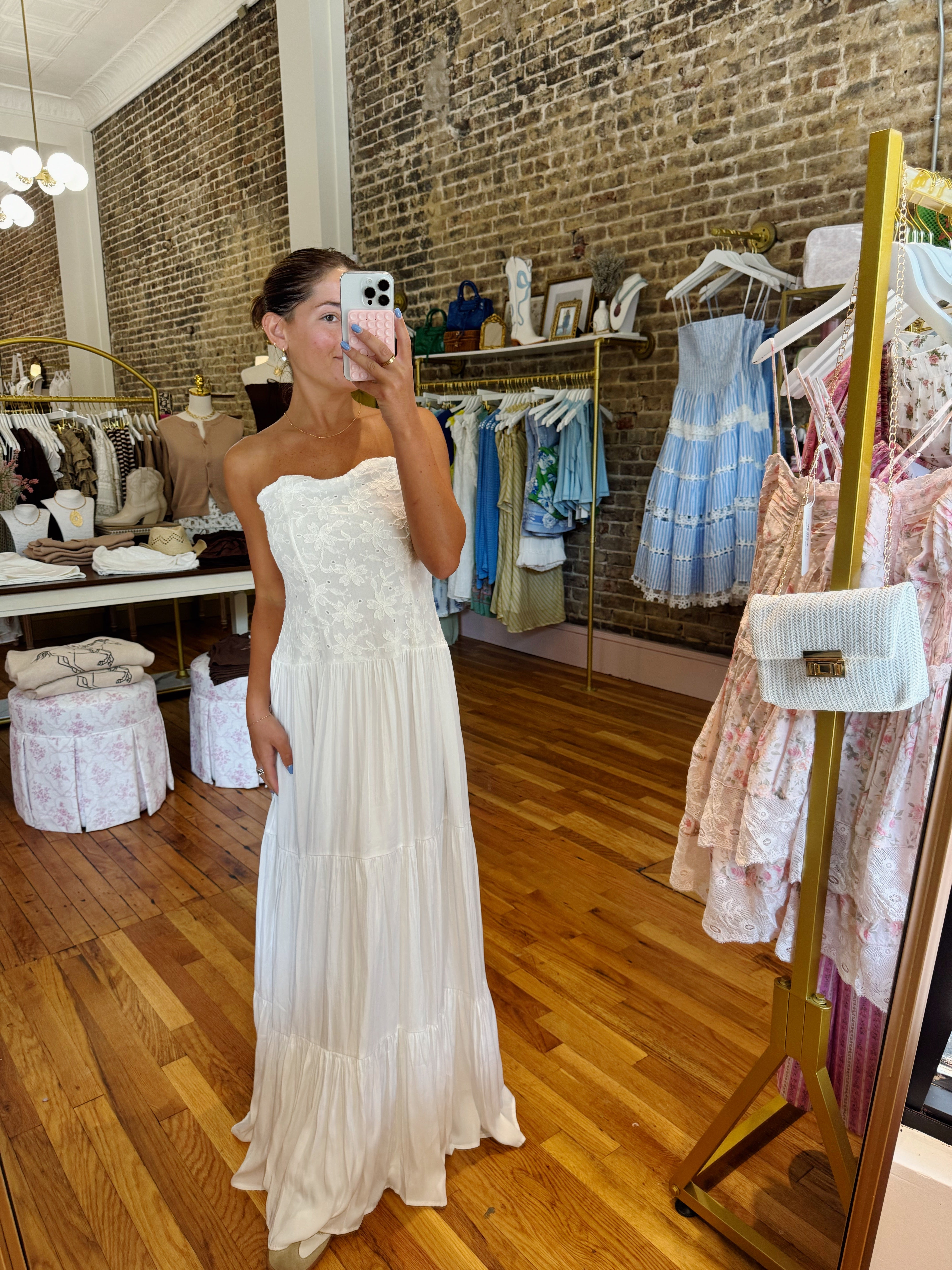 Pretty Thoughts Maxi Dress - White