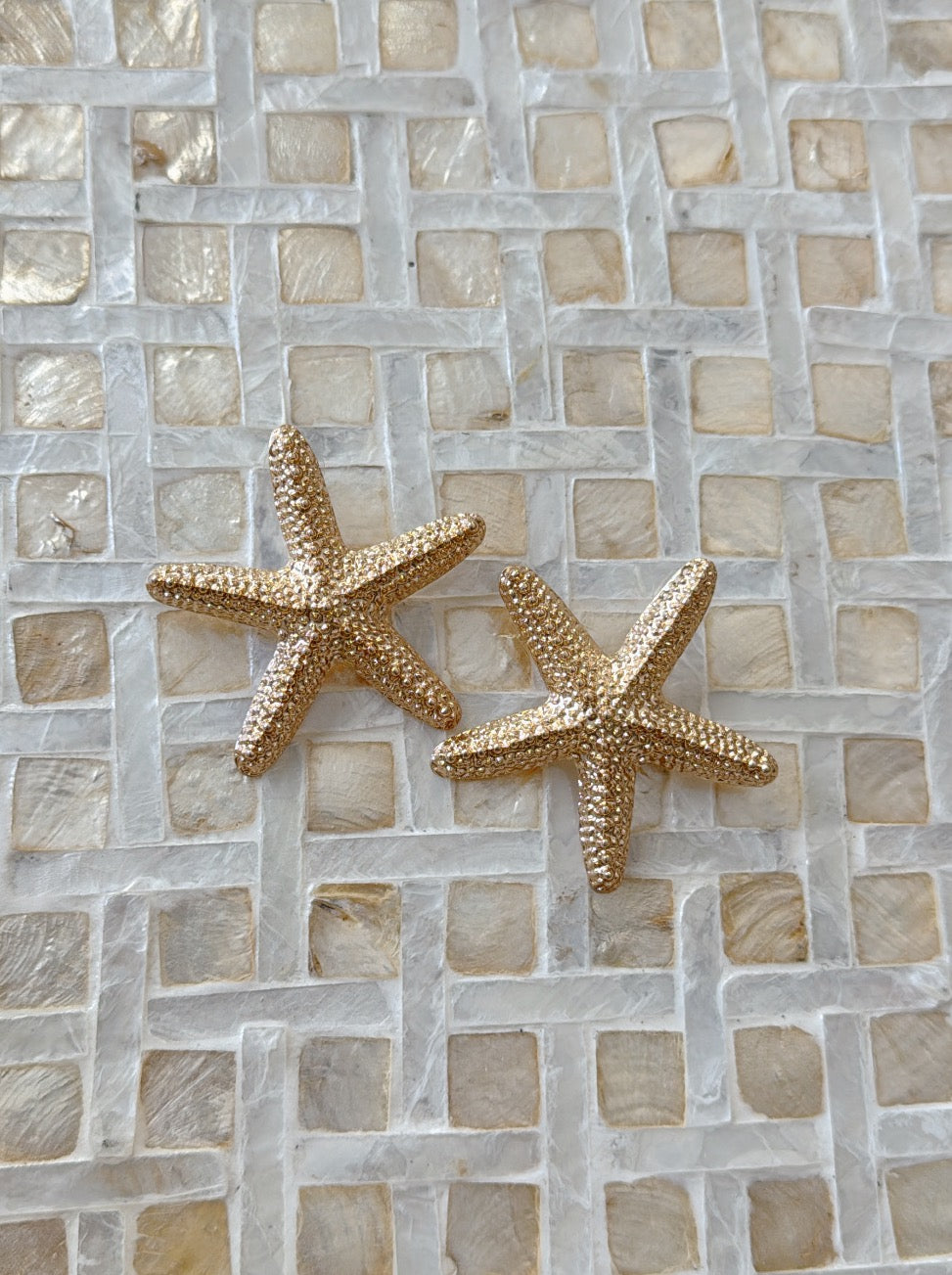 Starfish Statement Studs - Gold