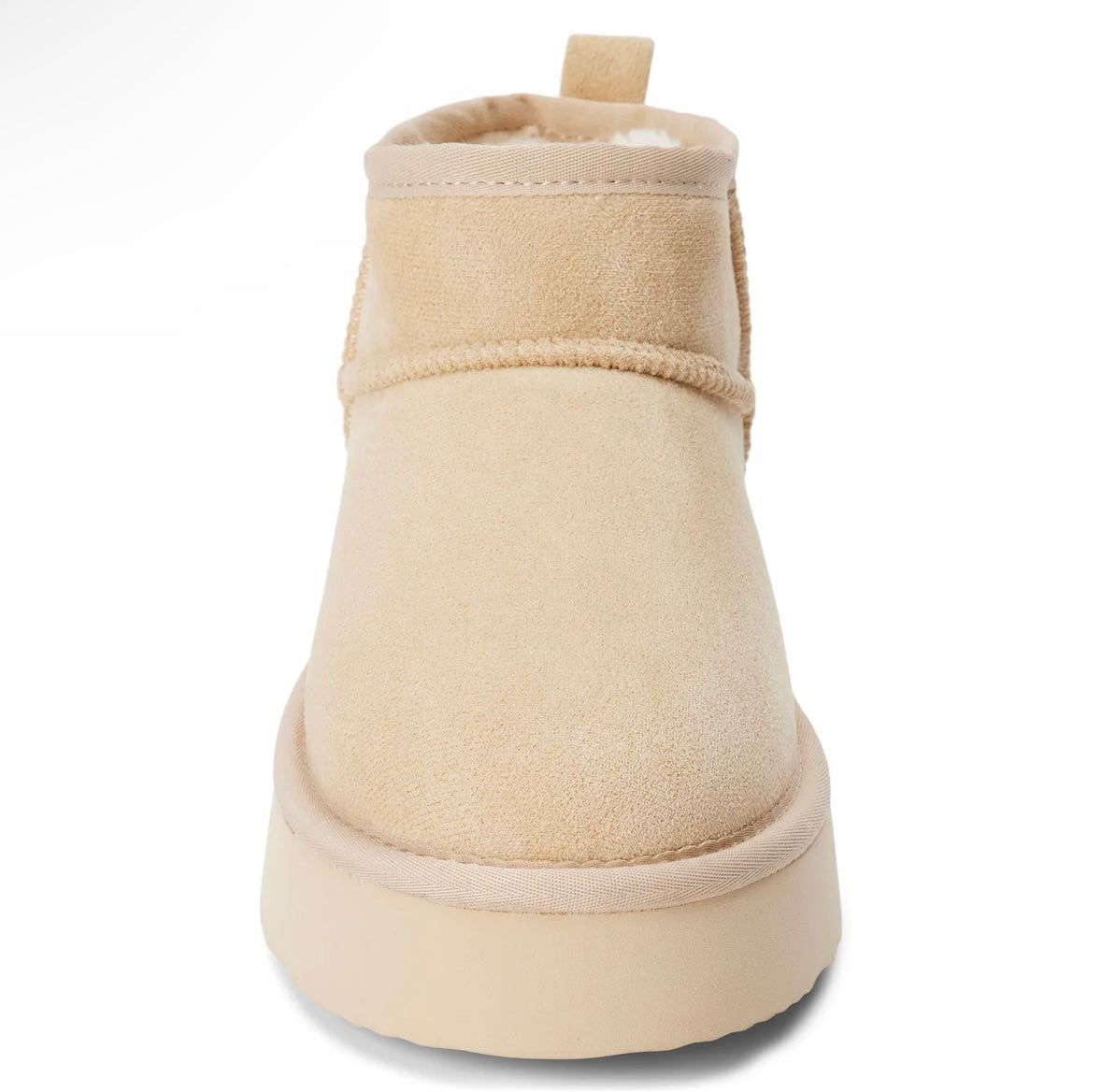 Breckinridge Mini Platform Boots - Natural