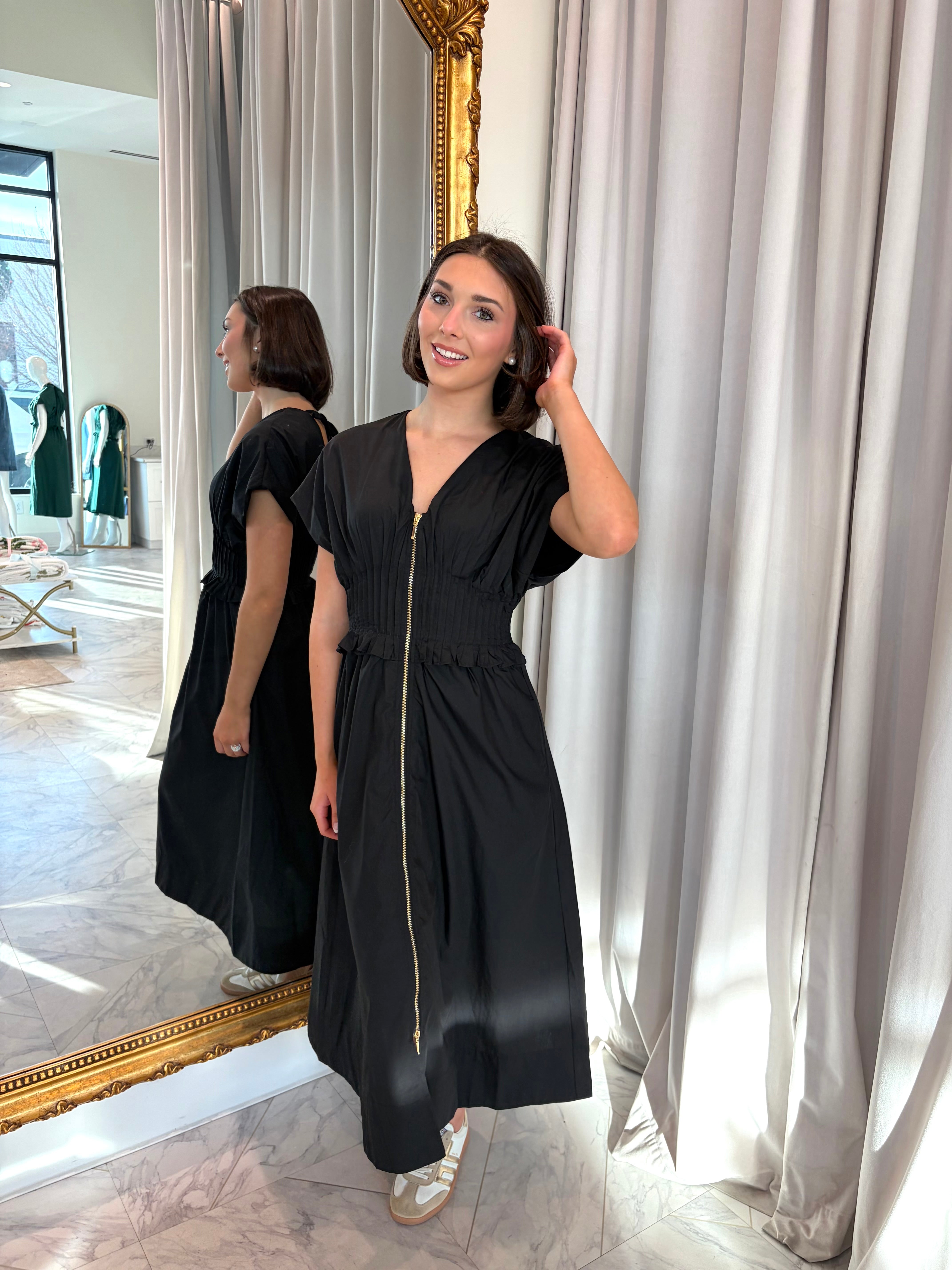 Effortless Midi Dress - Black