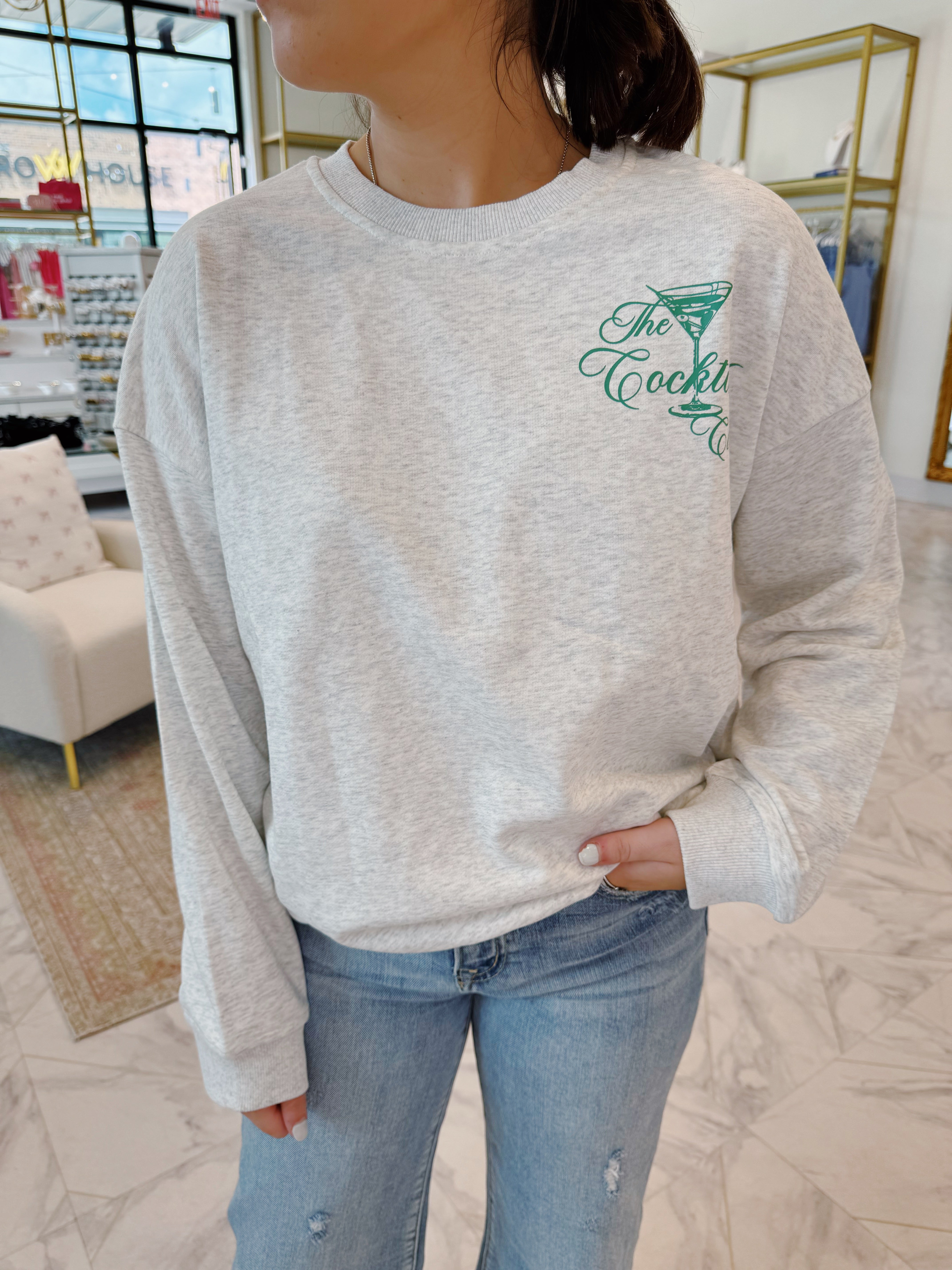 Cocktail Club Sweatshirt - H Grey