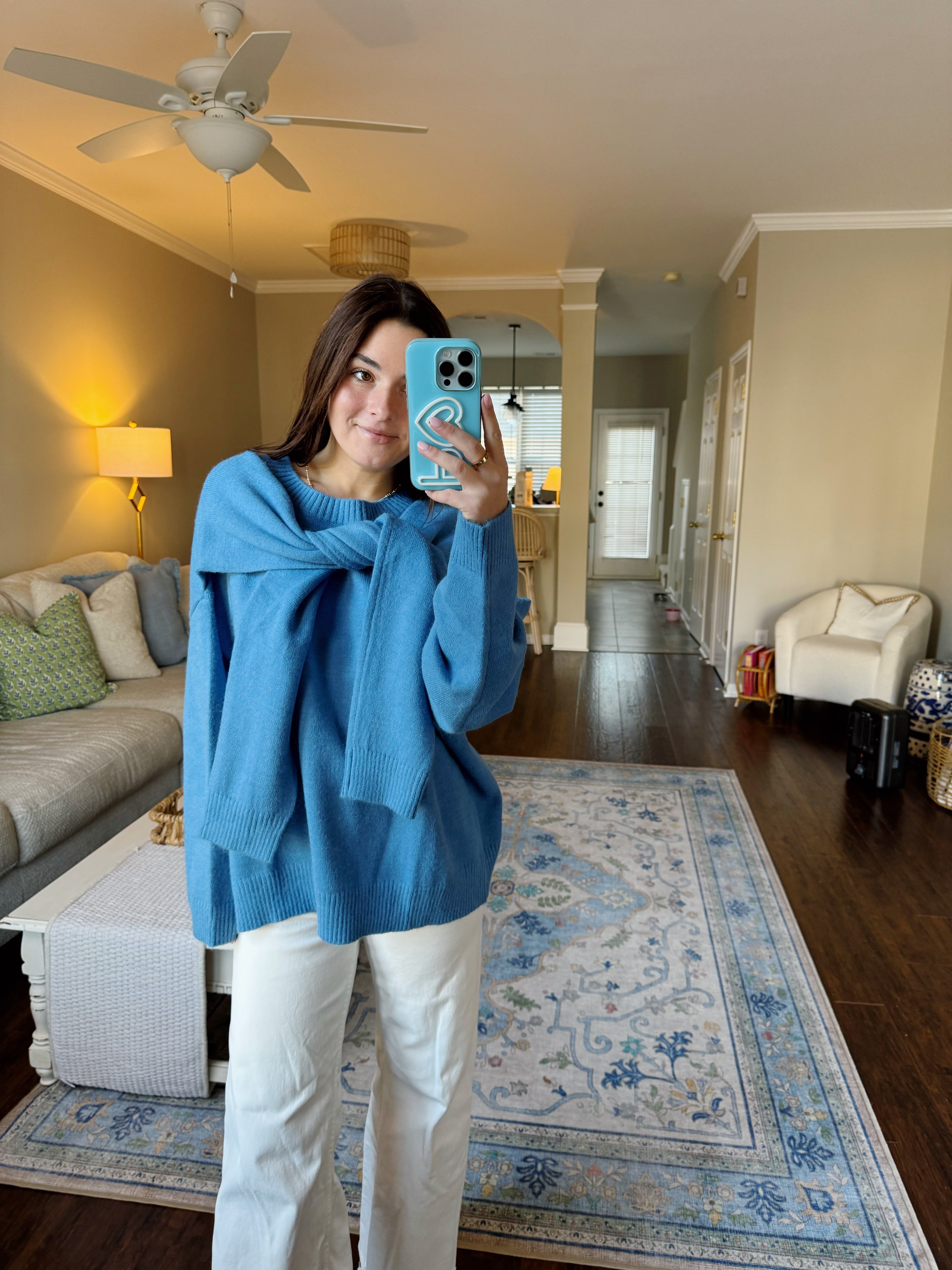 Josie Oversized Sweater - Blue